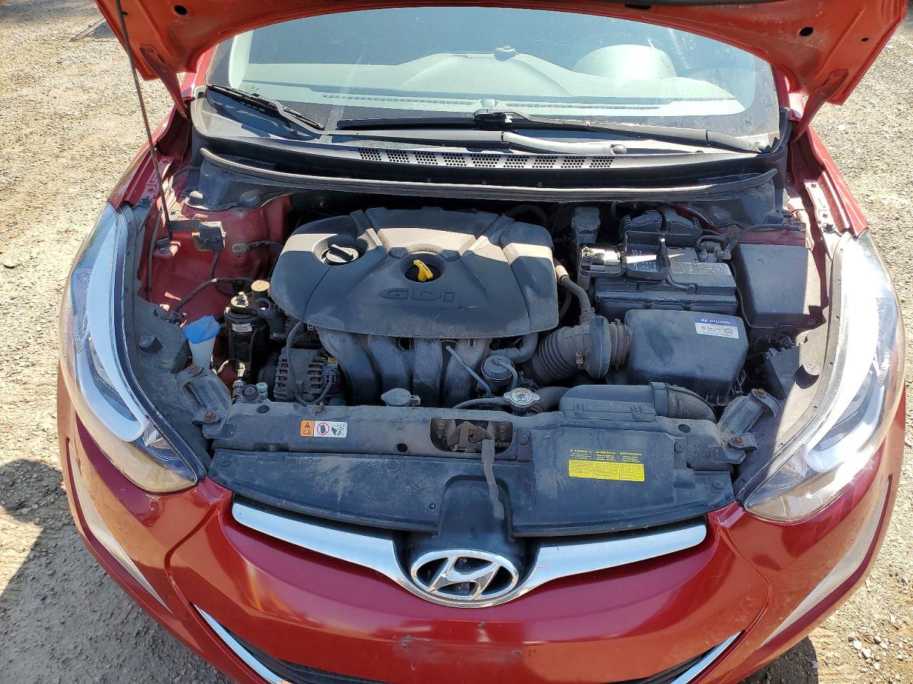 2015 Hyundai Elantra Sport Red vin: KMHDH4AH6FU286603