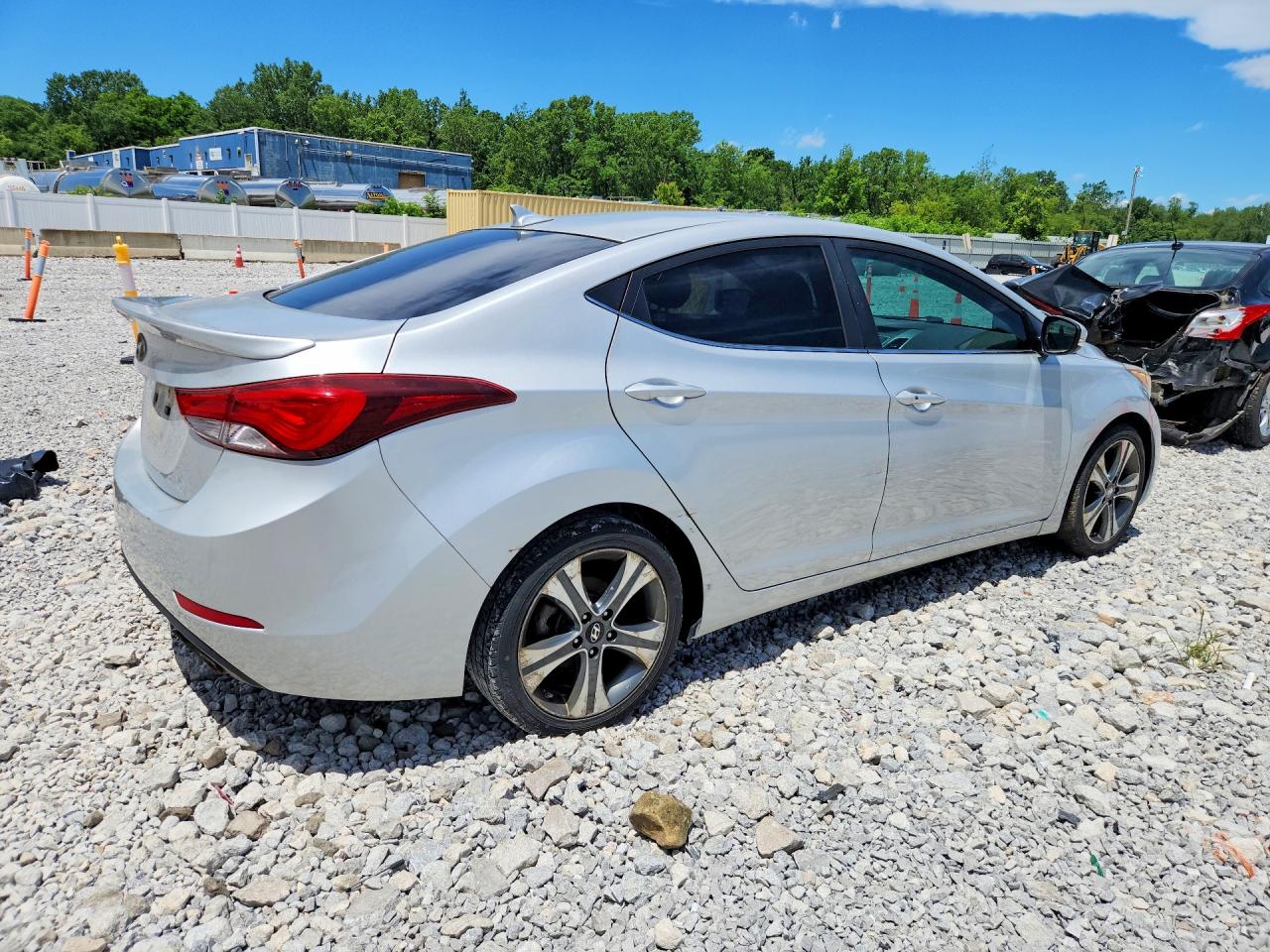 2015 Hyundai Elantra Sport Silver vin: KMHDH4AH6FU372235
