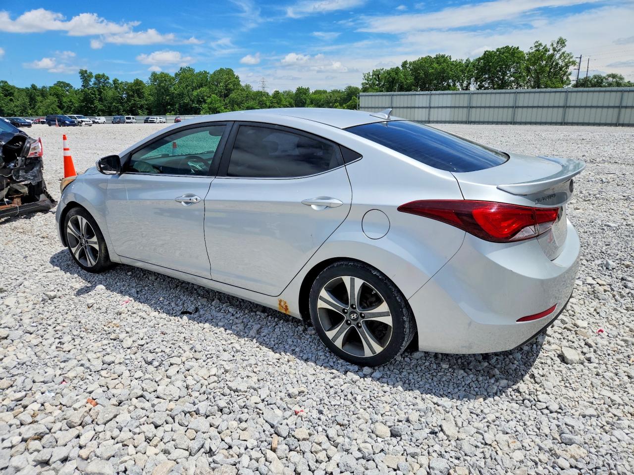 2015 Hyundai Elantra Sport Silver vin: KMHDH4AH6FU372235