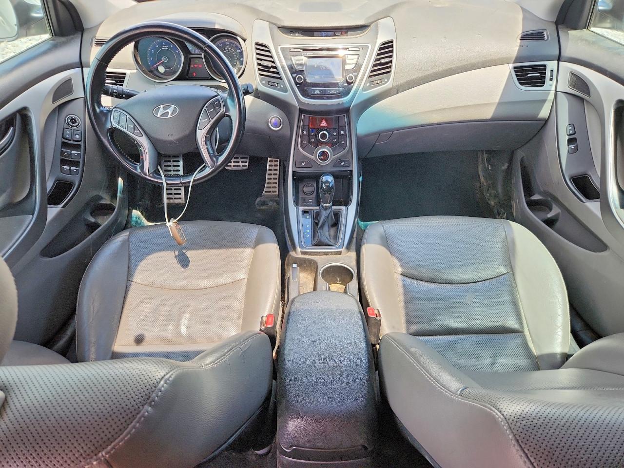 2015 Hyundai Elantra Sport Silver vin: KMHDH4AH6FU372235