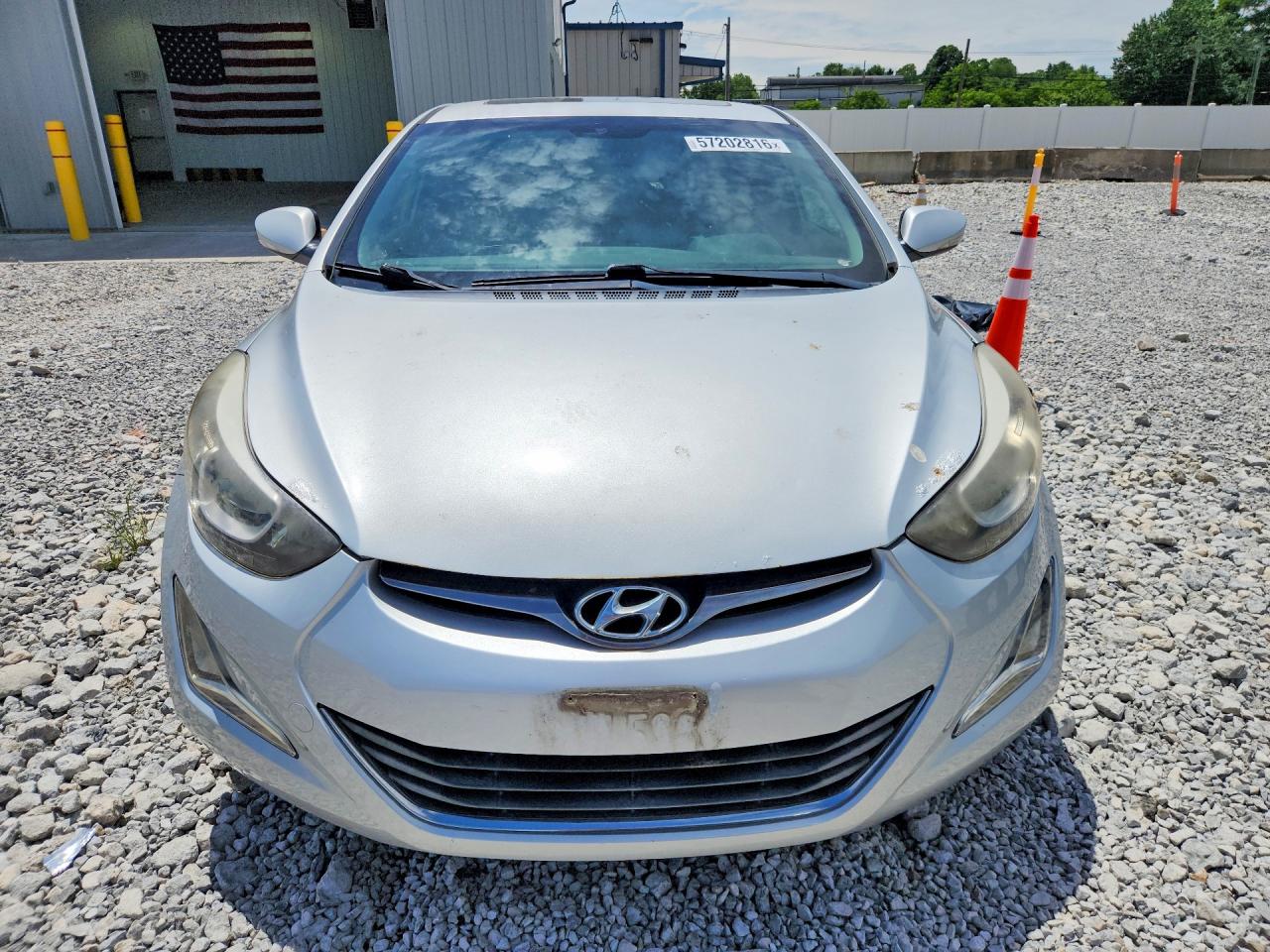 2015 Hyundai Elantra Sport Silver vin: KMHDH4AH6FU372235