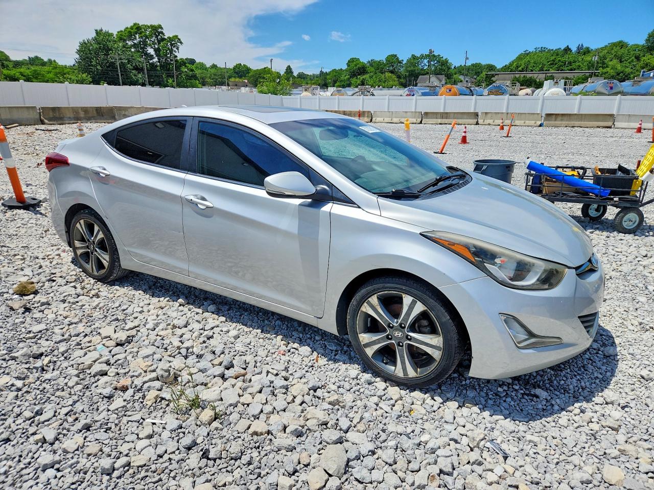 2015 Hyundai Elantra Sport Silver vin: KMHDH4AH6FU372235