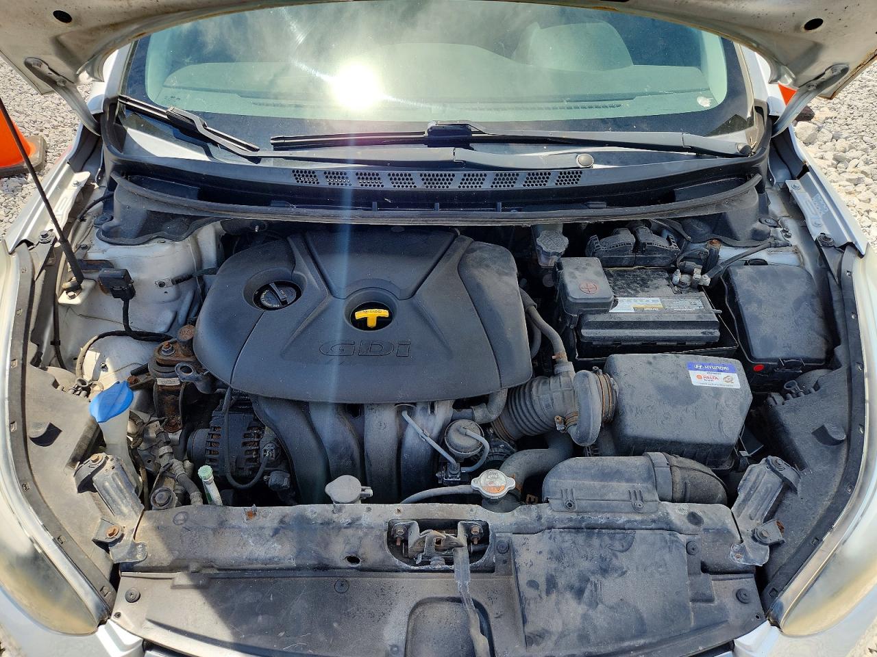 2015 Hyundai Elantra Sport Silver vin: KMHDH4AH6FU372235