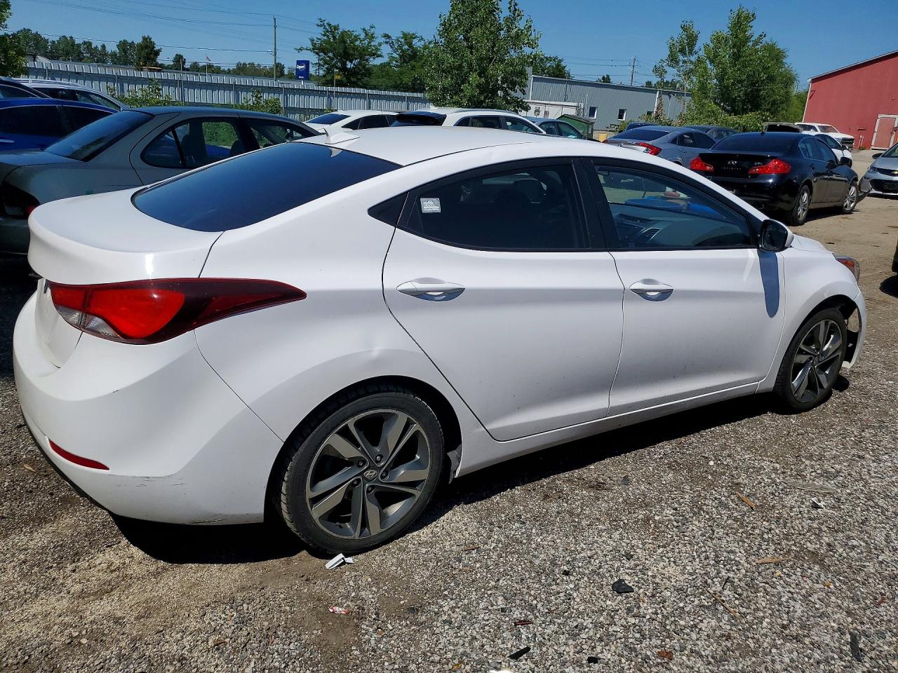 2015 Hyundai Elantra Белый vin: KMHDH4AH6FU418405