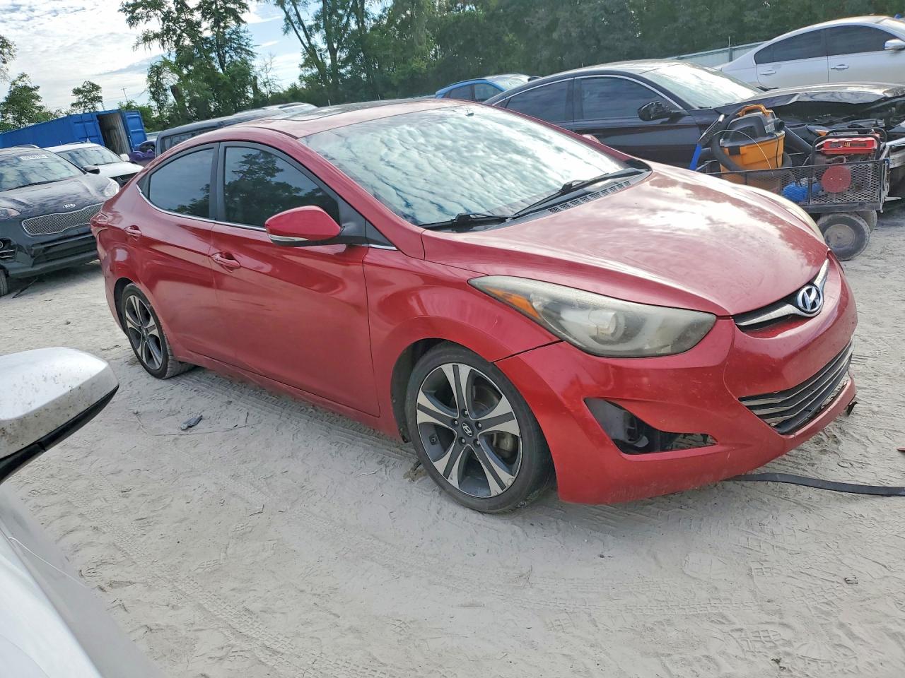 2014 Hyundai Elantra Sport Red vin: KMHDH4AH7EU035152