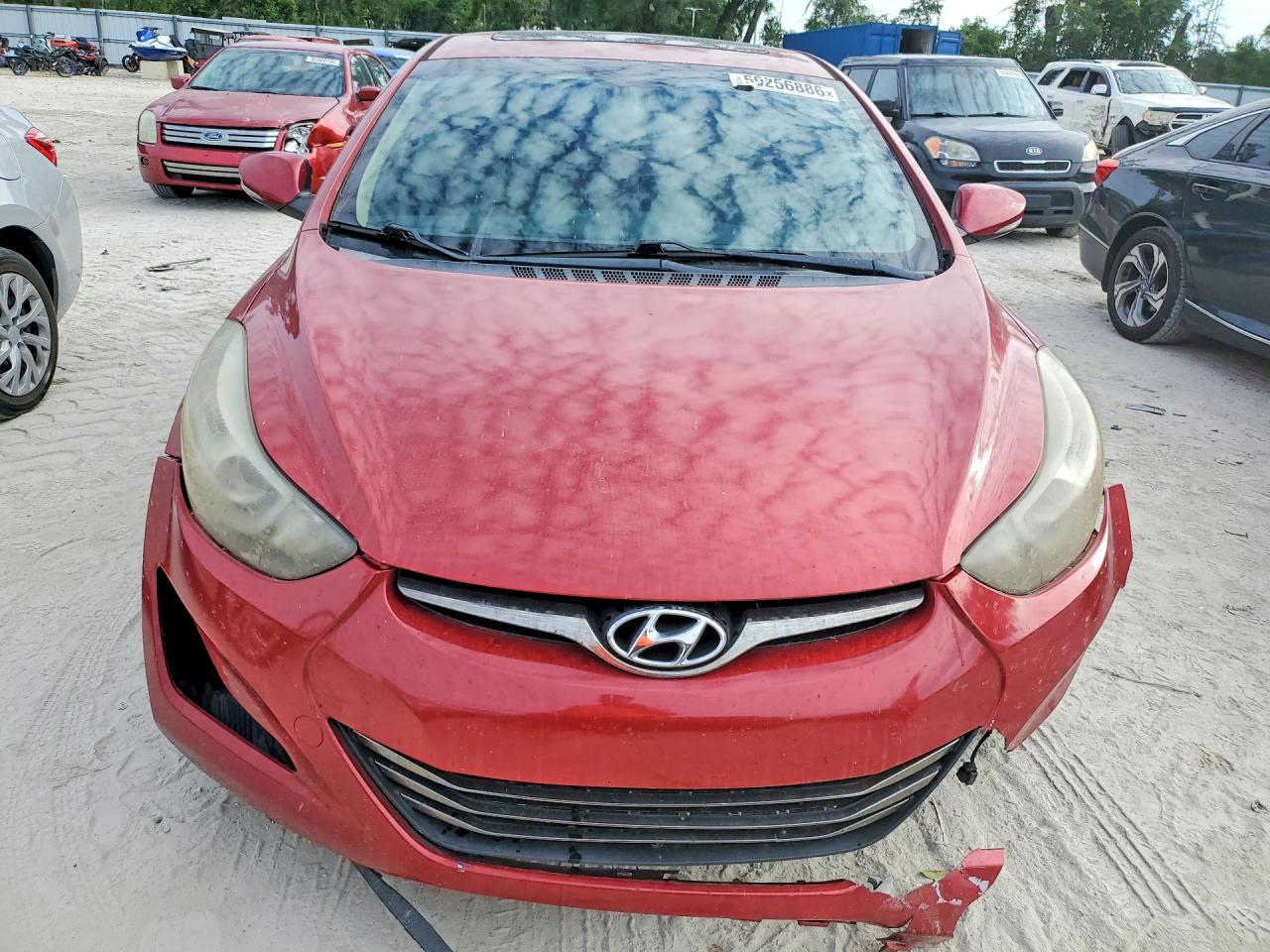 2014 Hyundai Elantra Sport Red vin: KMHDH4AH7EU035152