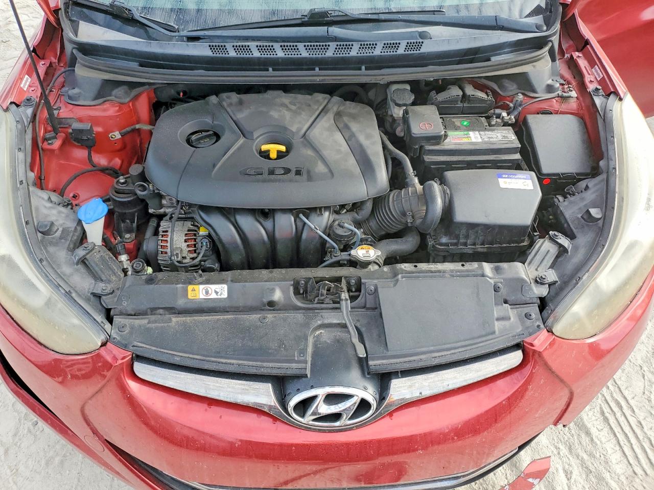 2014 Hyundai Elantra Sport Red vin: KMHDH4AH7EU035152