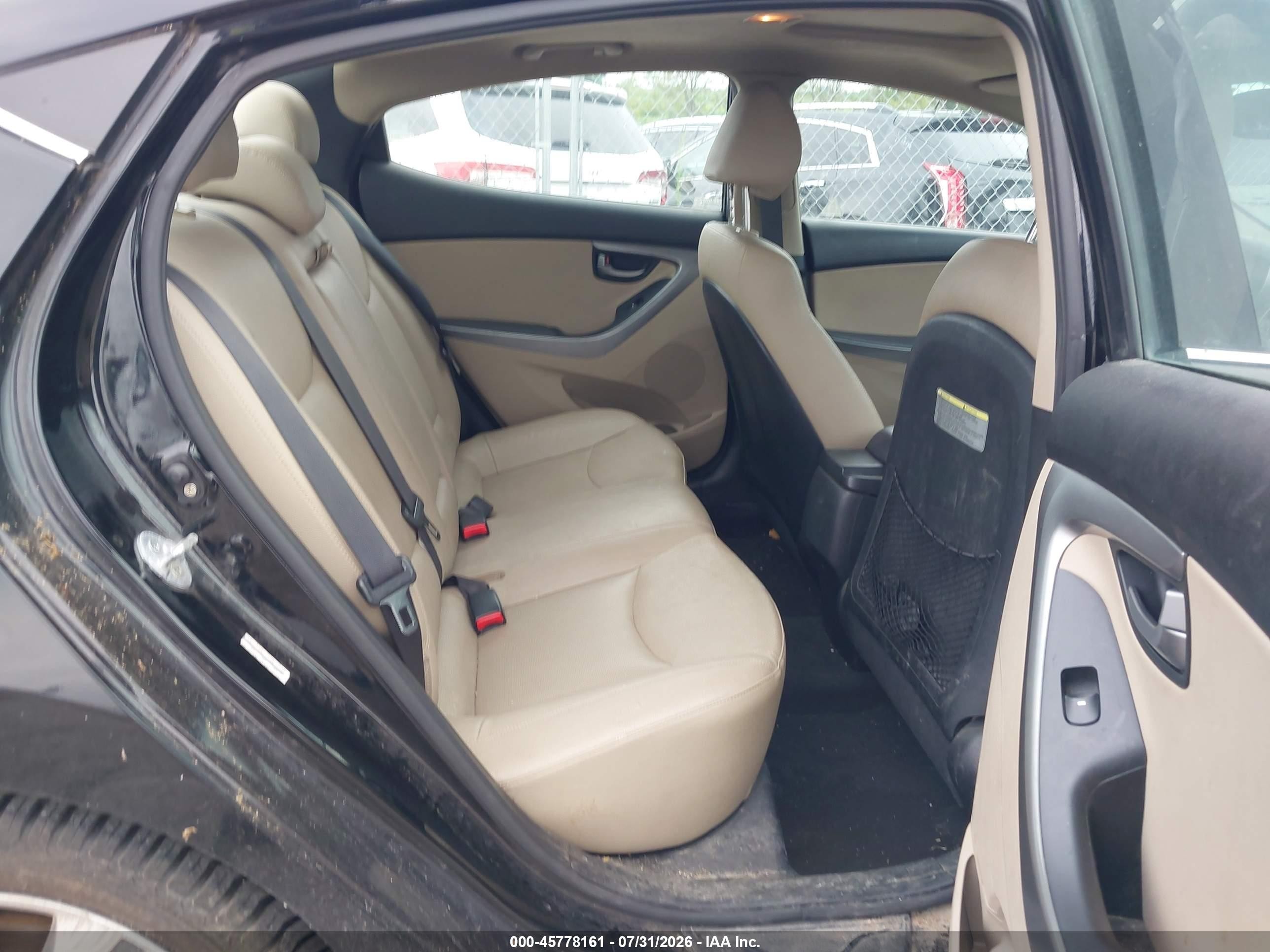 2014 Hyundai Elantra Sport Black vin: KMHDH4AH7EU124008