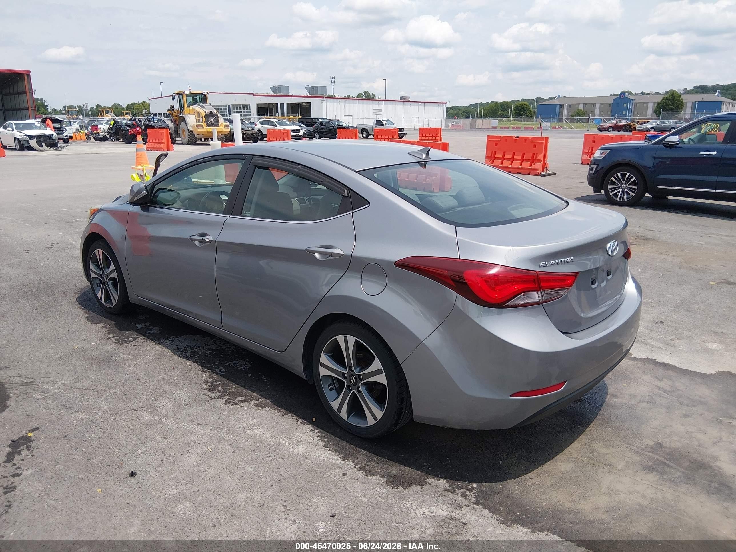 2014 Hyundai Elantra Sport Gray vin: KMHDH4AH7EU136725