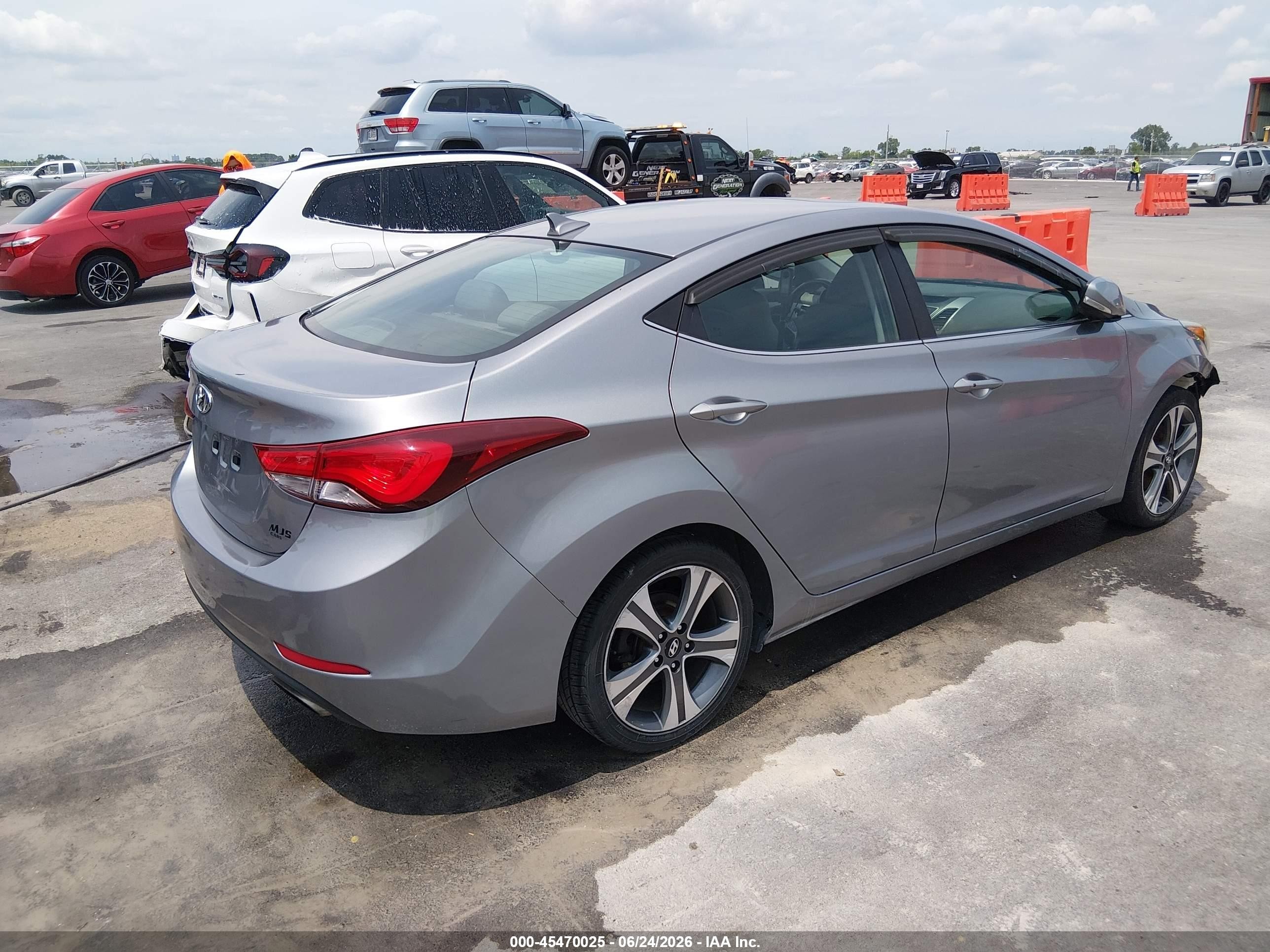2014 Hyundai Elantra Sport Gray vin: KMHDH4AH7EU136725