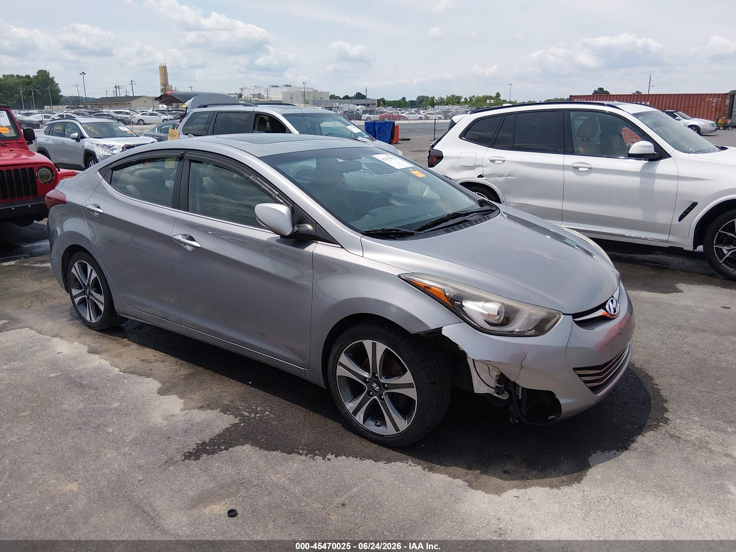2014 Hyundai Elantra Sport Серый vin: KMHDH4AH7EU136725