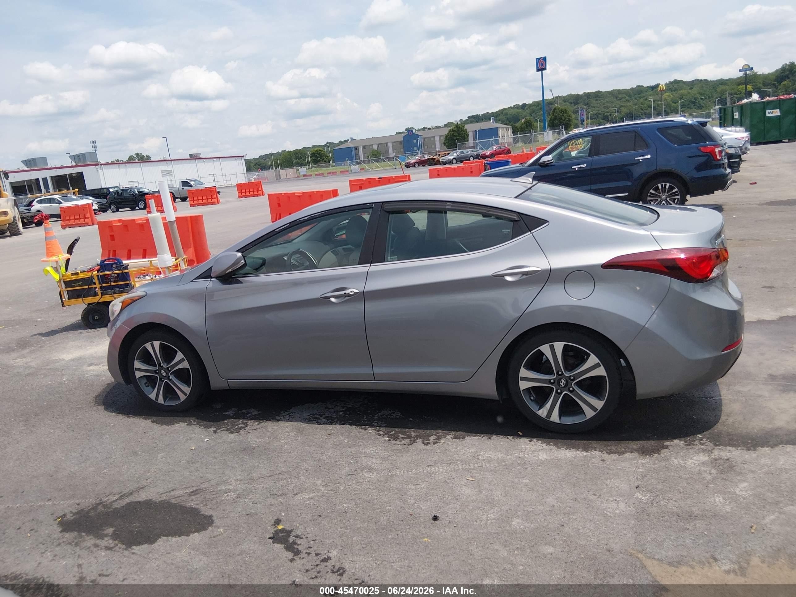 2014 Hyundai Elantra Sport Gray vin: KMHDH4AH7EU136725
