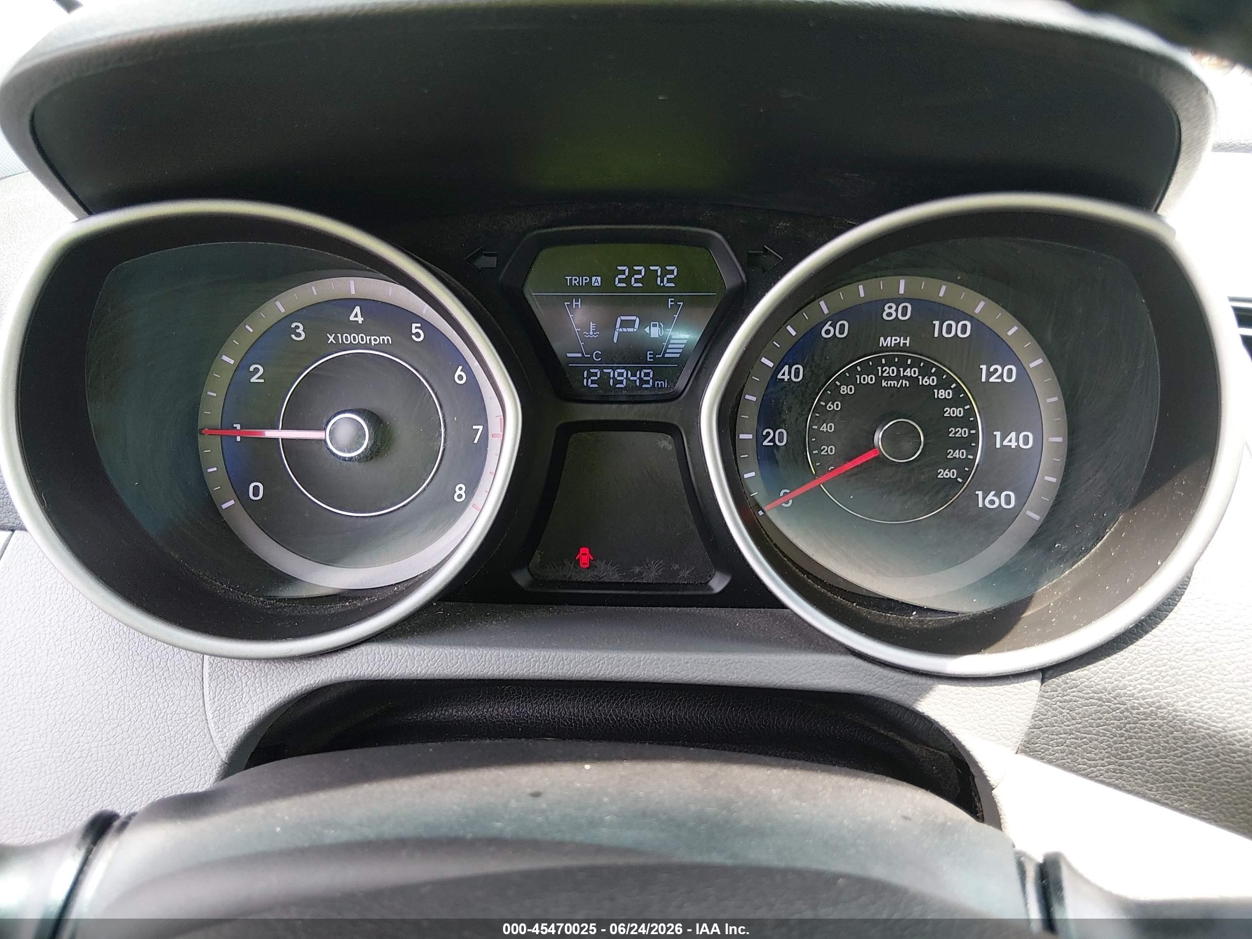 2014 Hyundai Elantra Sport Gray vin: KMHDH4AH7EU136725