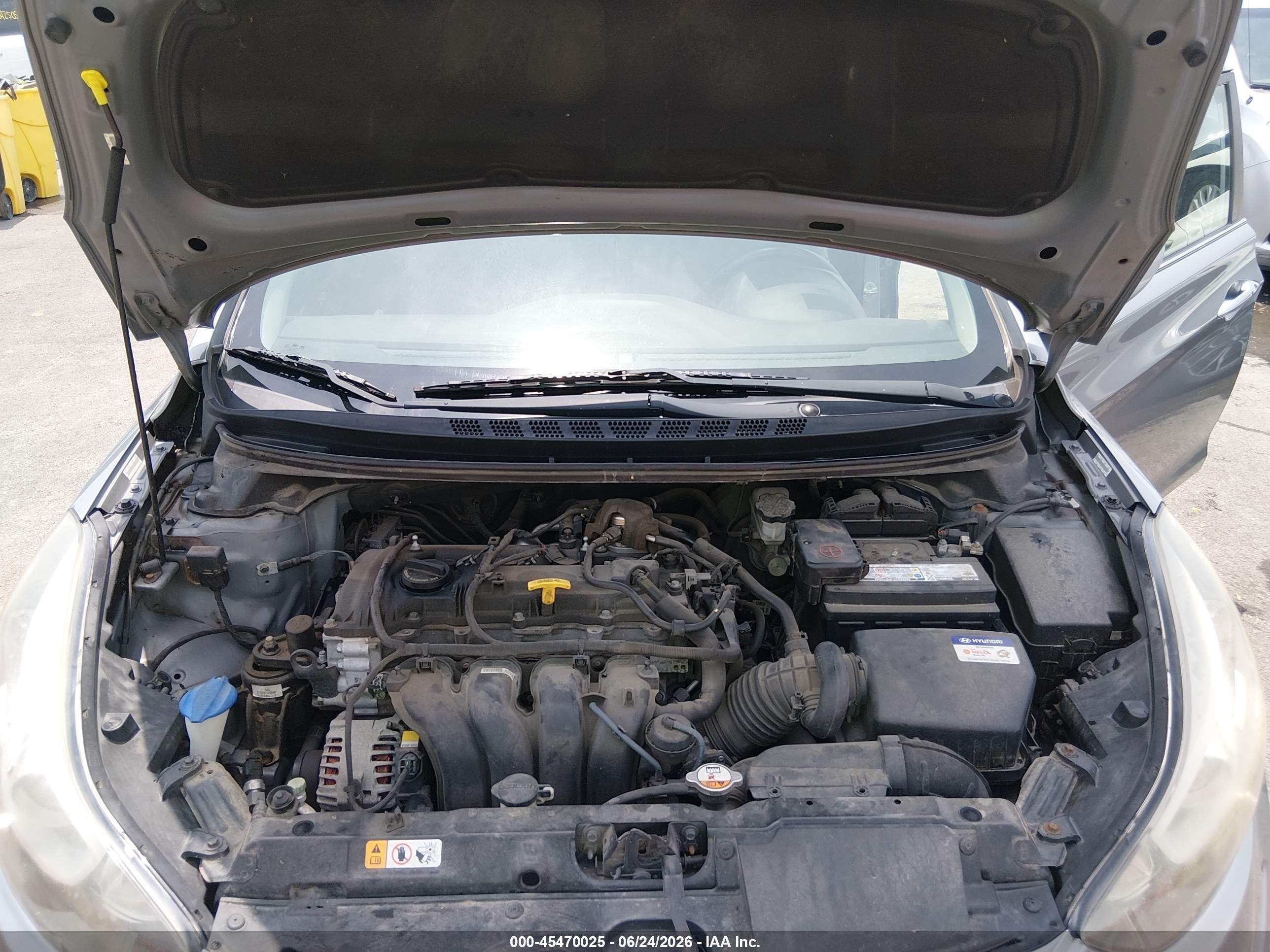 2014 Hyundai Elantra Sport Gray vin: KMHDH4AH7EU136725