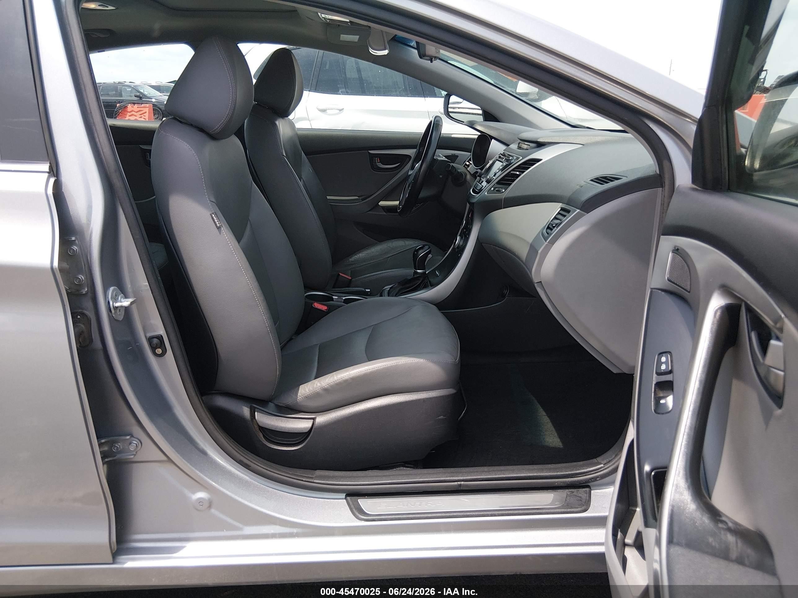 2014 Hyundai Elantra Sport Gray vin: KMHDH4AH7EU136725