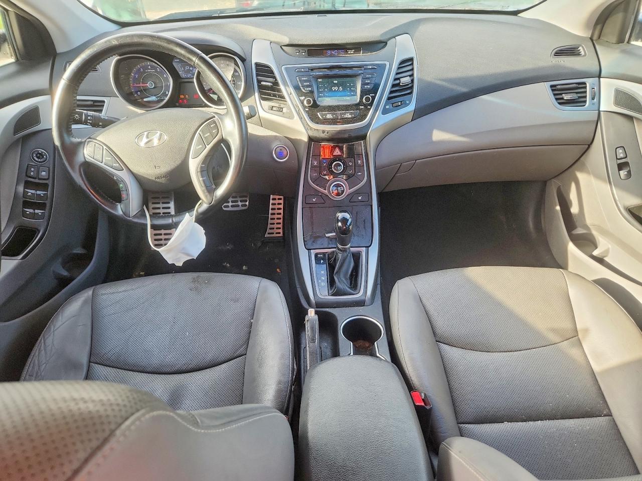 2015 Hyundai Elantra Sport White vin: KMHDH4AH7FU229617