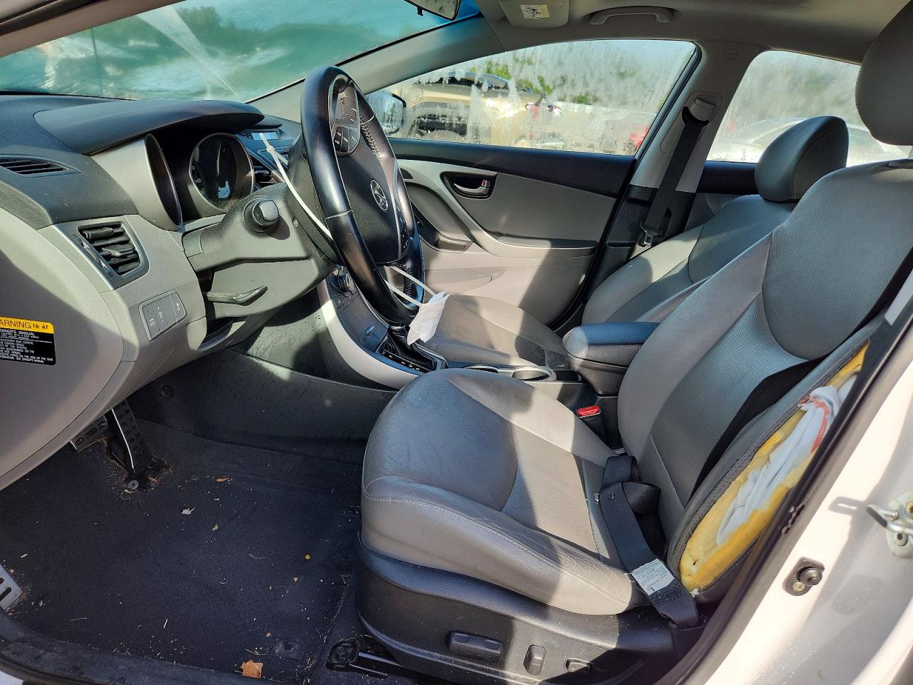 2015 Hyundai Elantra Sport White vin: KMHDH4AH7FU229617