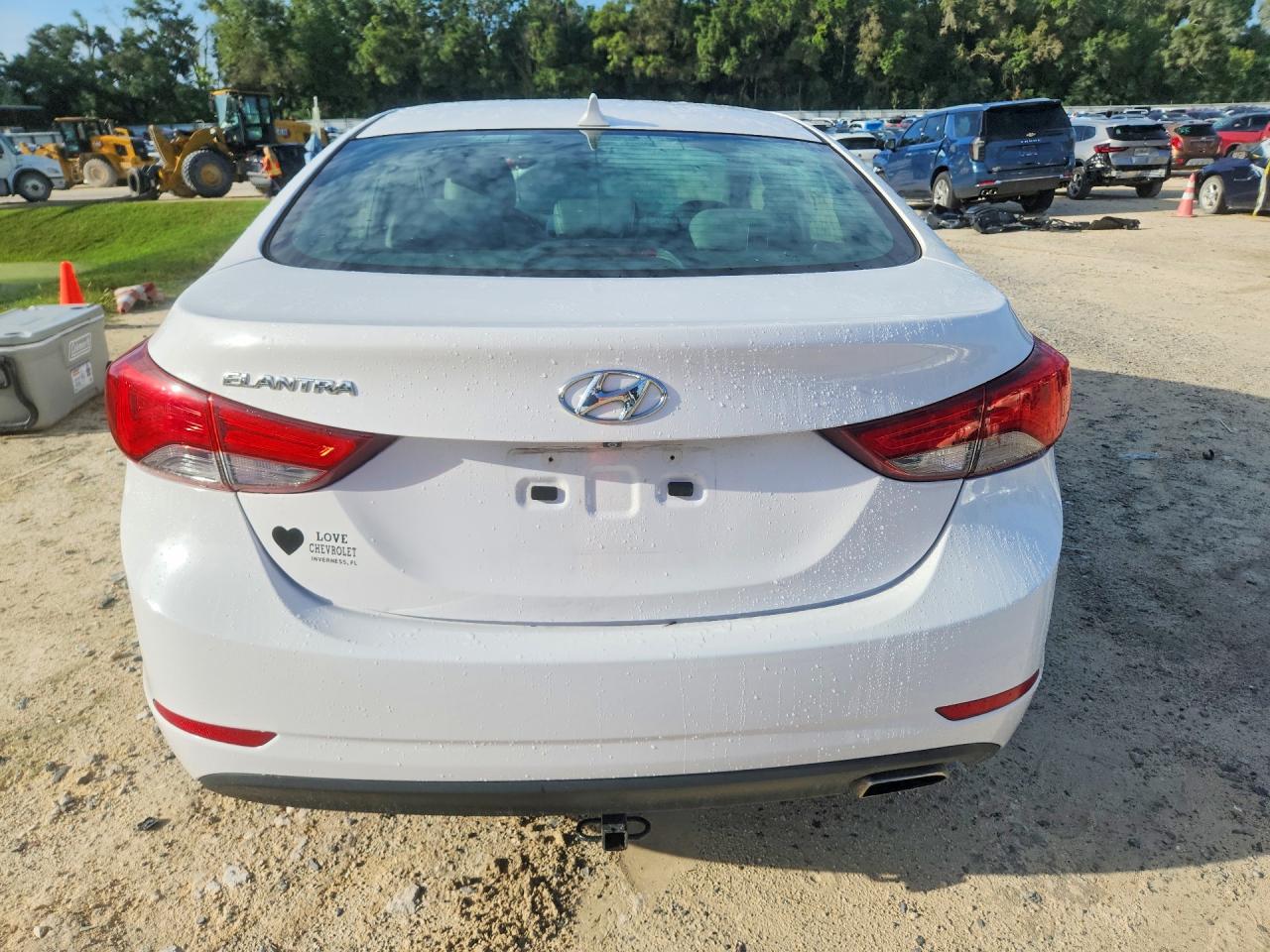 2015 Hyundai Elantra Sport White vin: KMHDH4AH7FU229617
