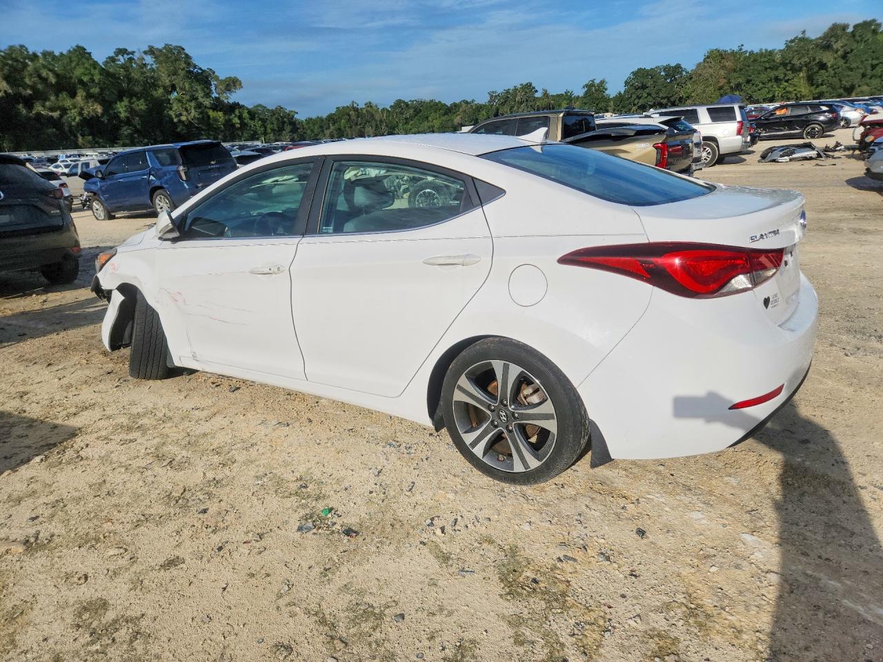 2015 Hyundai Elantra Sport White vin: KMHDH4AH7FU229617
