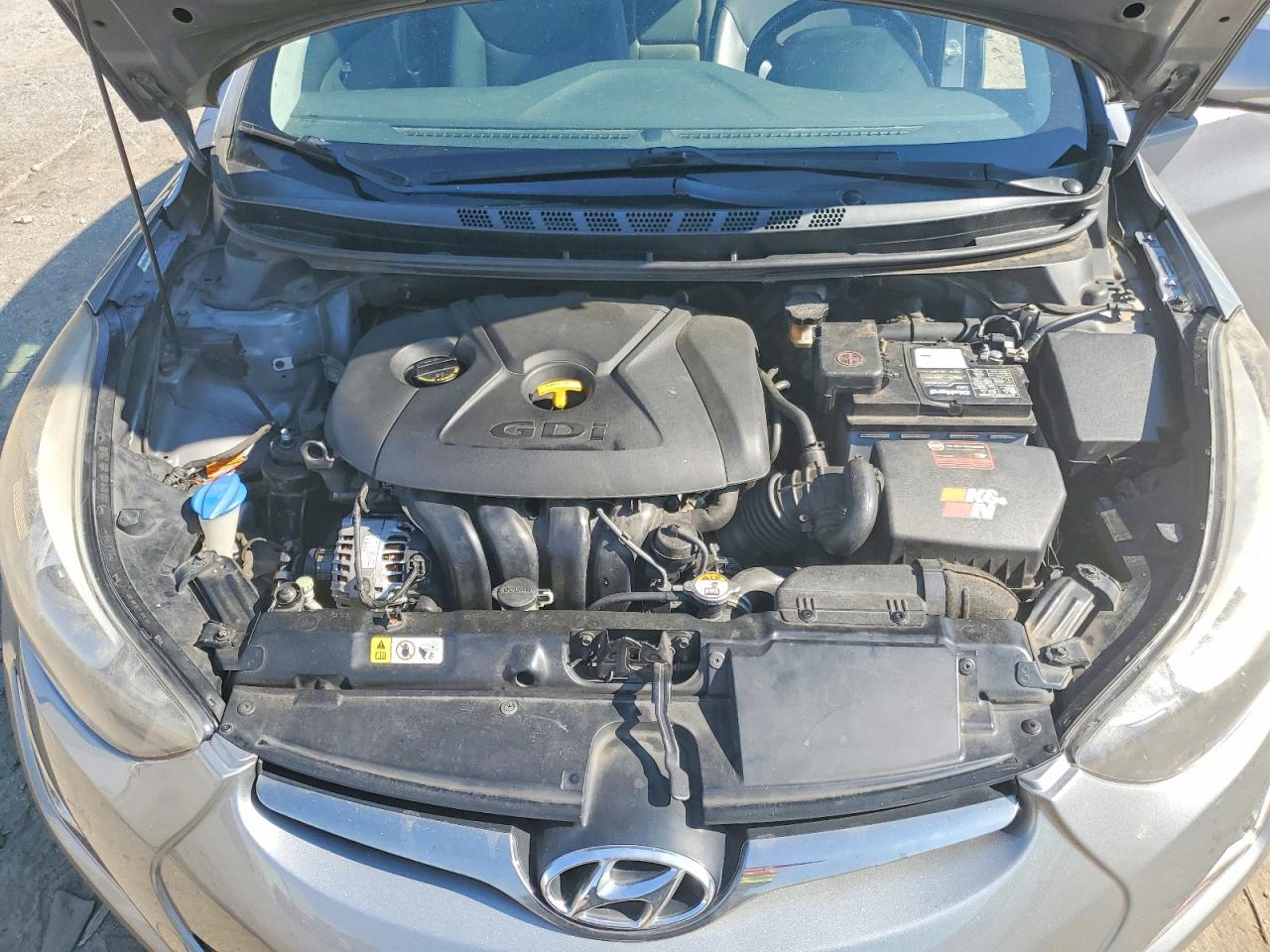 2015 Hyundai Elantra Sport Gray vin: KMHDH4AH7FU238155