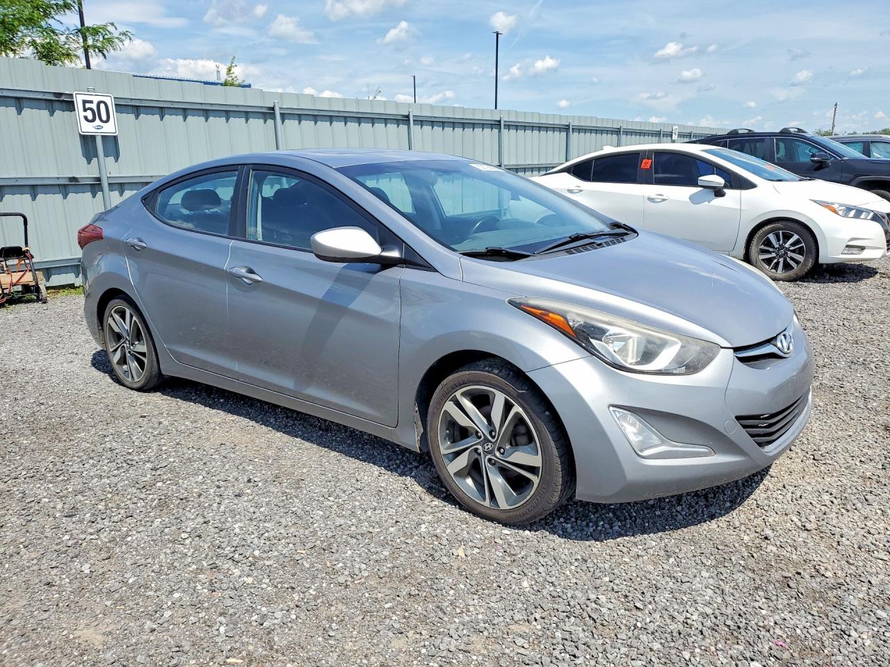 2015 Hyundai Elantra Sport Silver vin: KMHDH4AH7FU289820