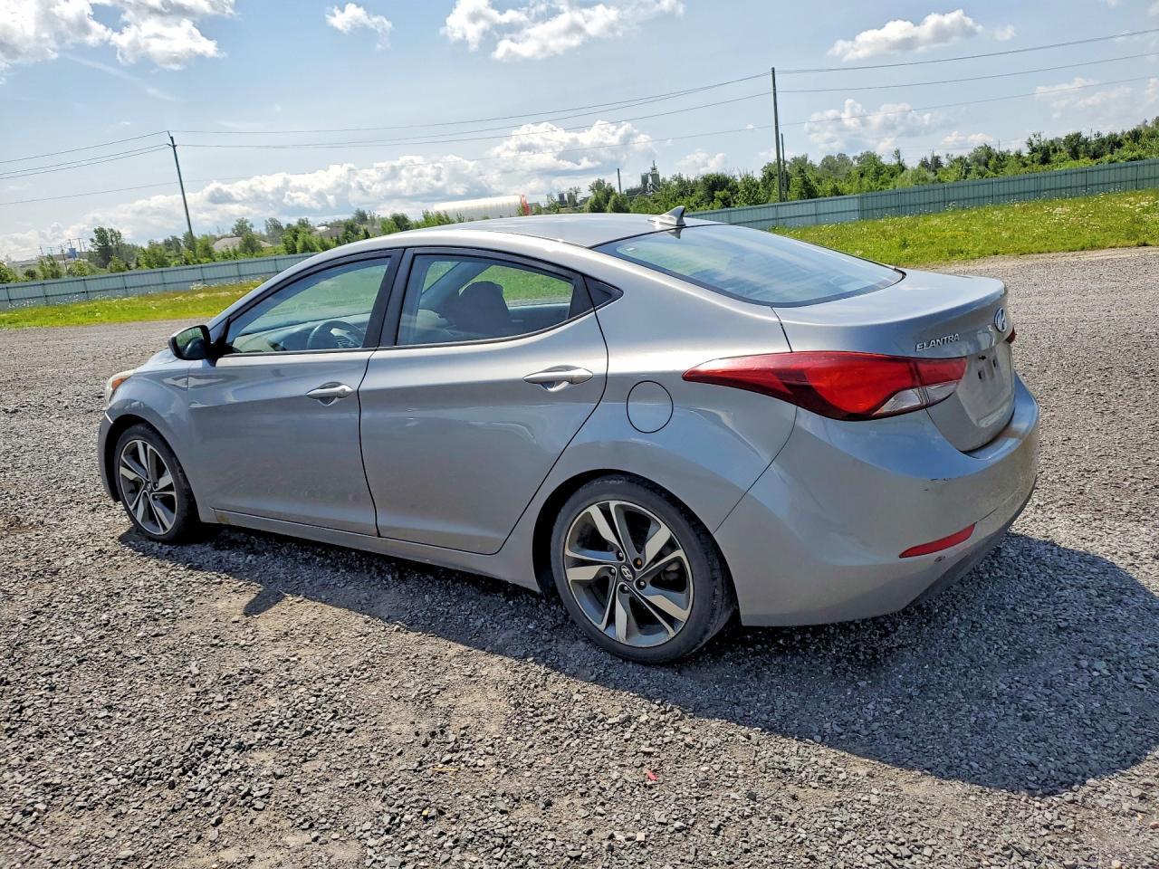 2015 Hyundai Elantra Sport Silver vin: KMHDH4AH7FU289820