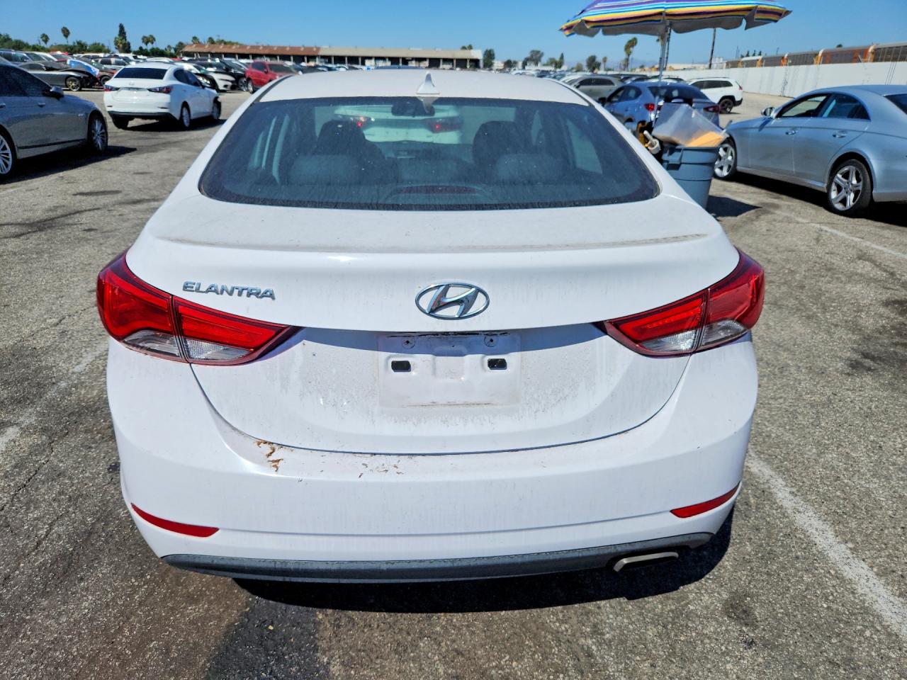2015 Hyundai Elantra Sport White vin: KMHDH4AH7FU345528