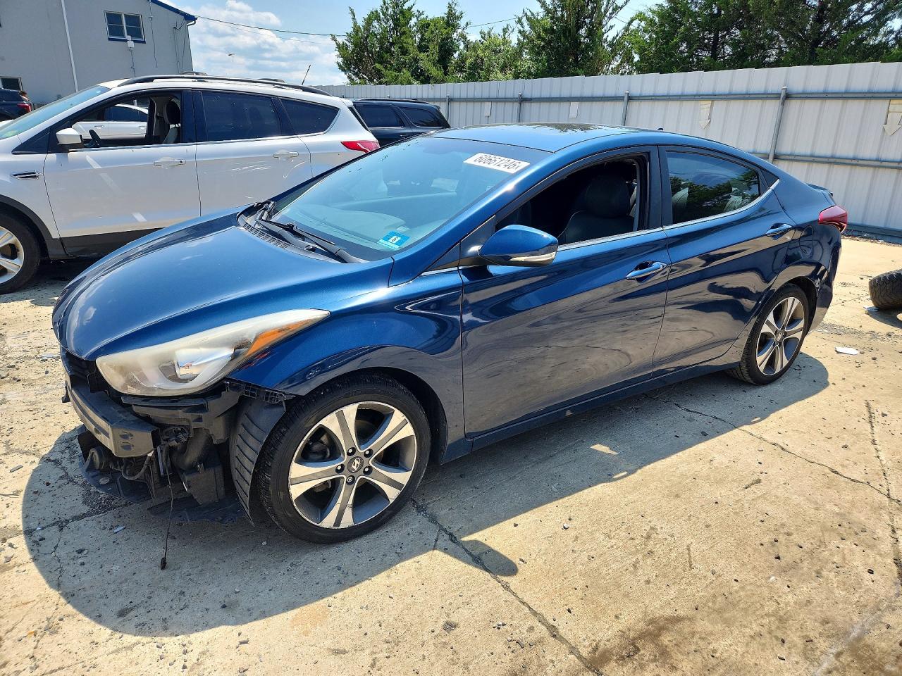 2015 Hyundai Elantra Sport Синий vin: KMHDH4AH7FU422270