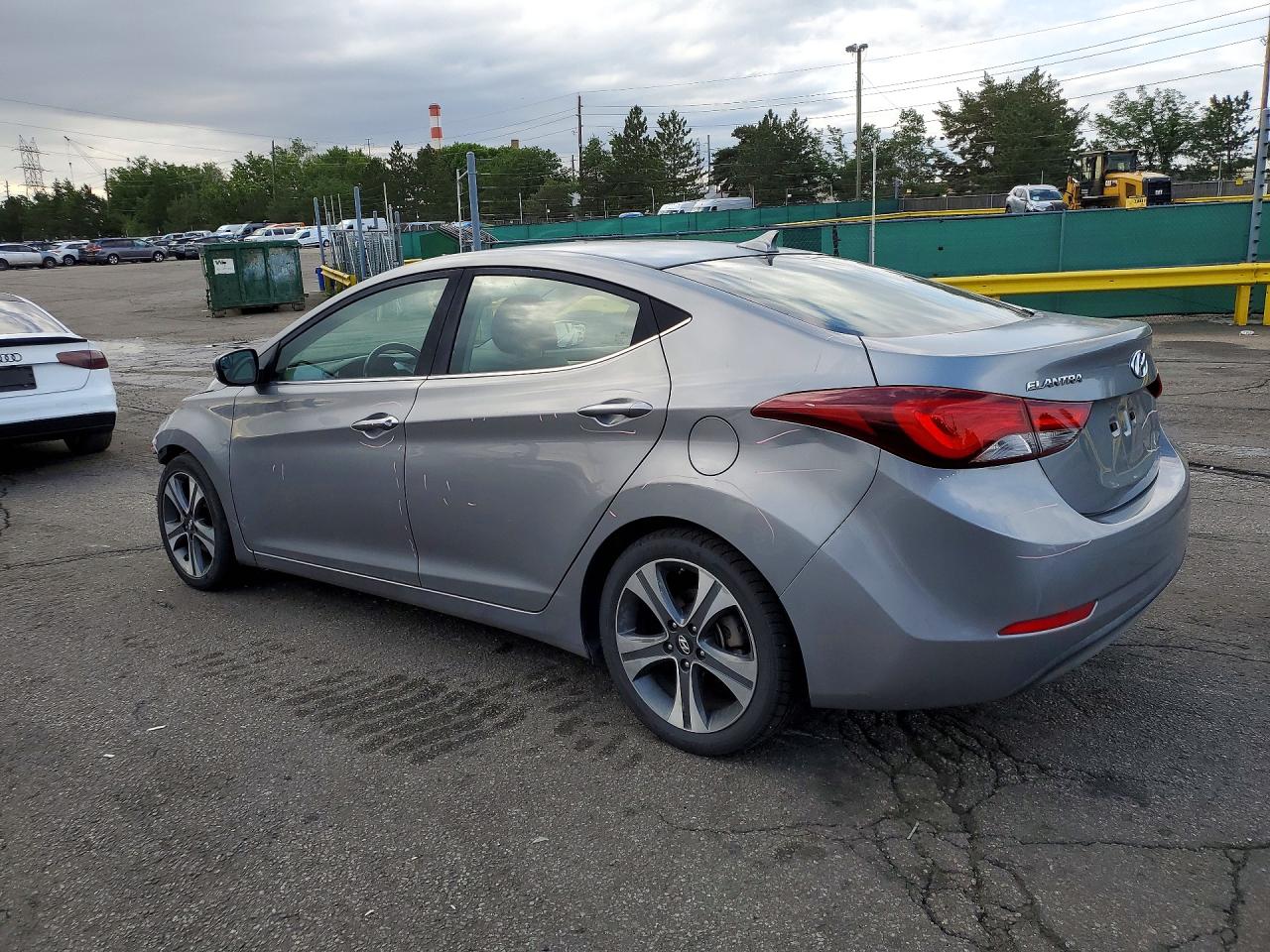 2014 Hyundai Elantra Sport Silver vin: KMHDH4AH8EU060660