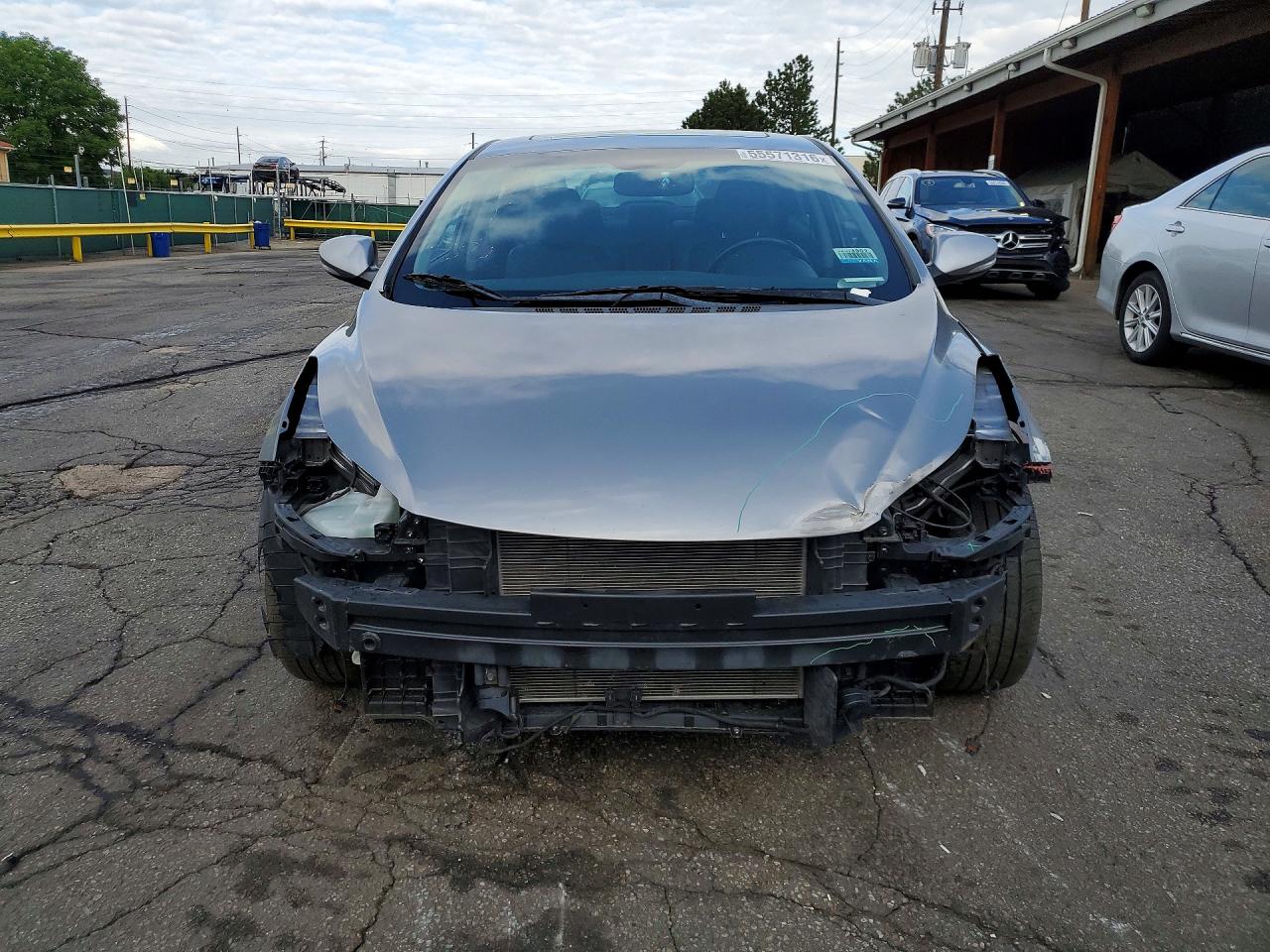 2014 Hyundai Elantra Sport Silver vin: KMHDH4AH8EU060660