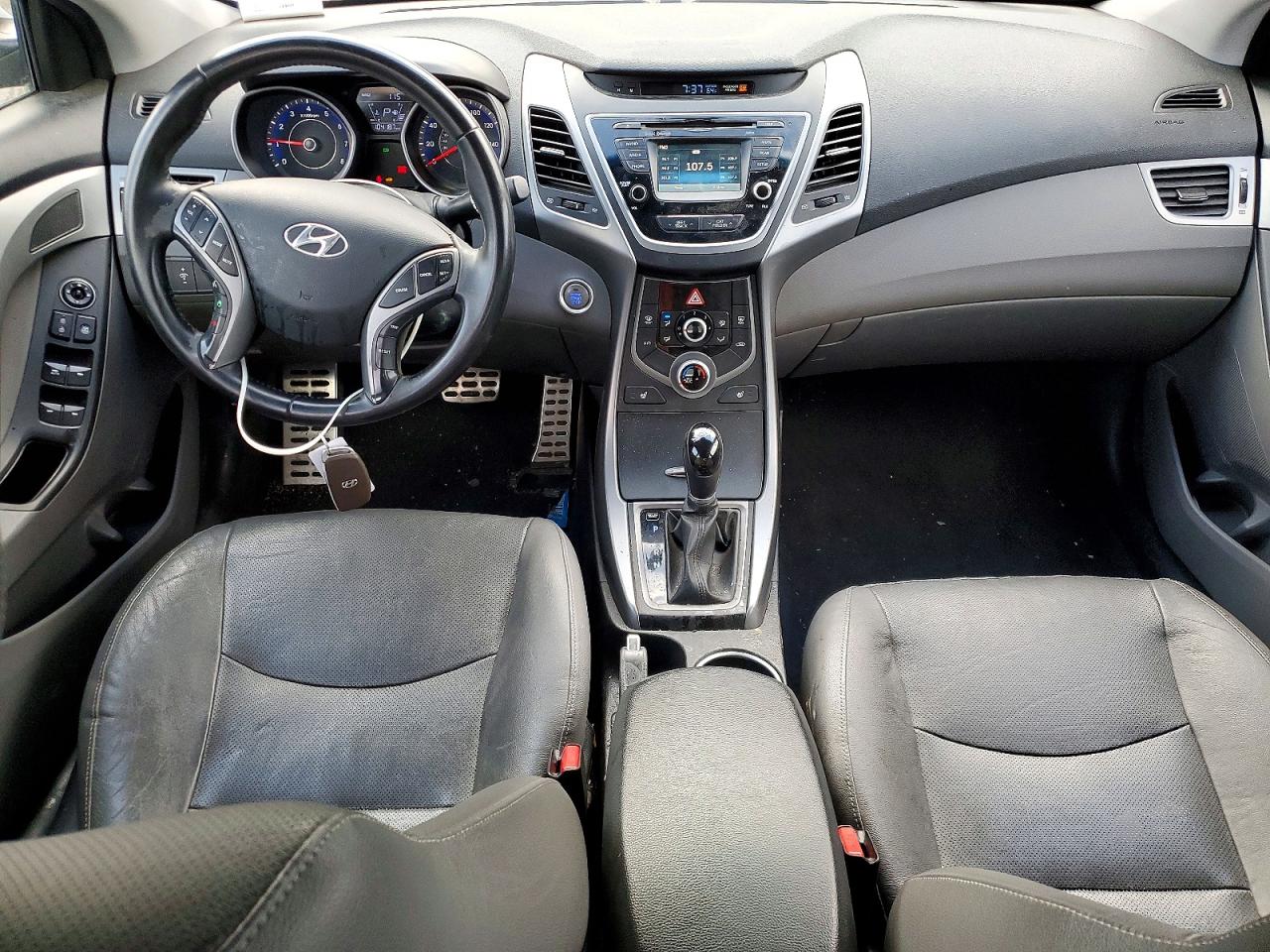 2014 Hyundai Elantra Sport Silver vin: KMHDH4AH8EU060660