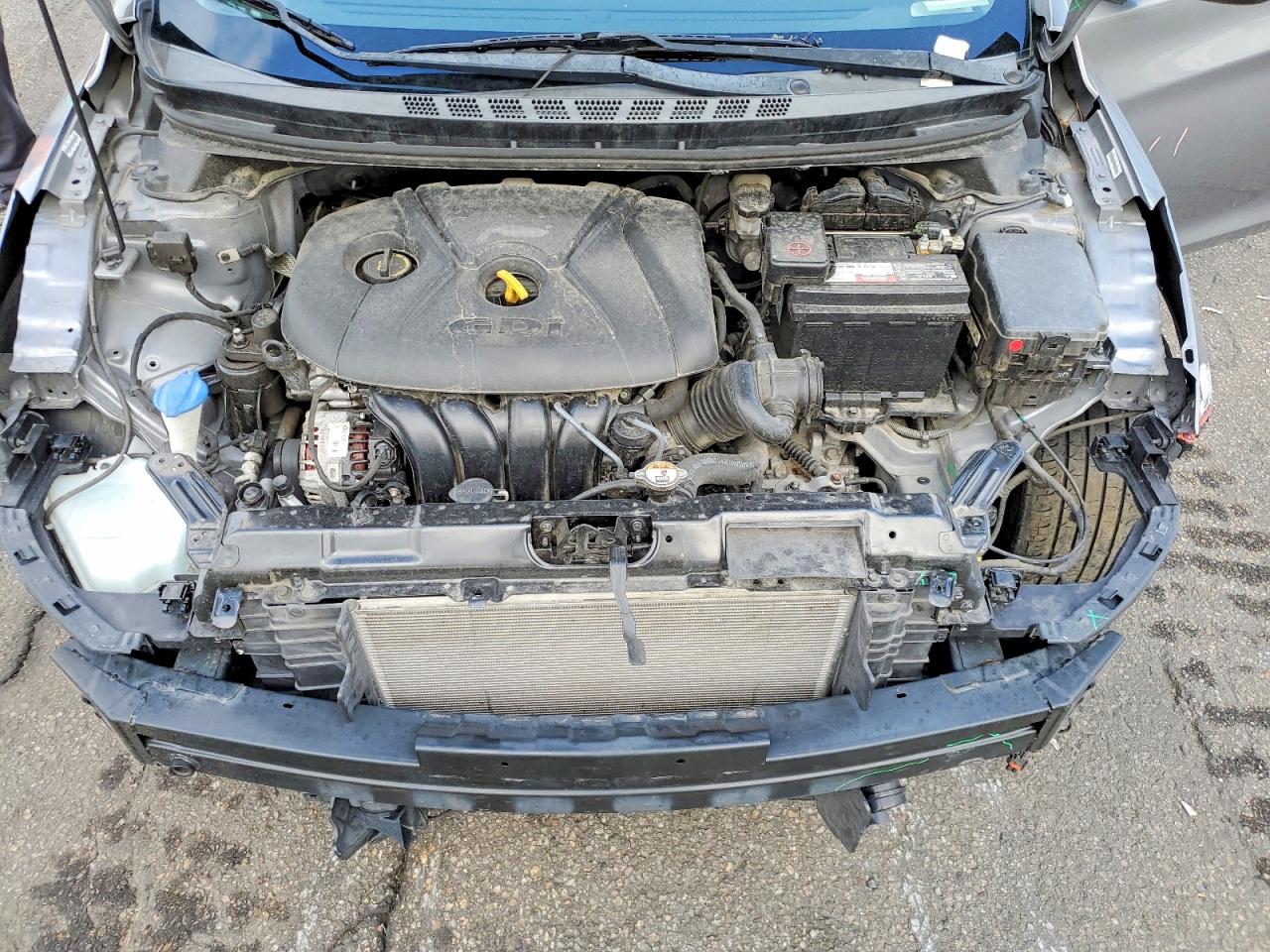 2014 Hyundai Elantra Sport Silver vin: KMHDH4AH8EU060660