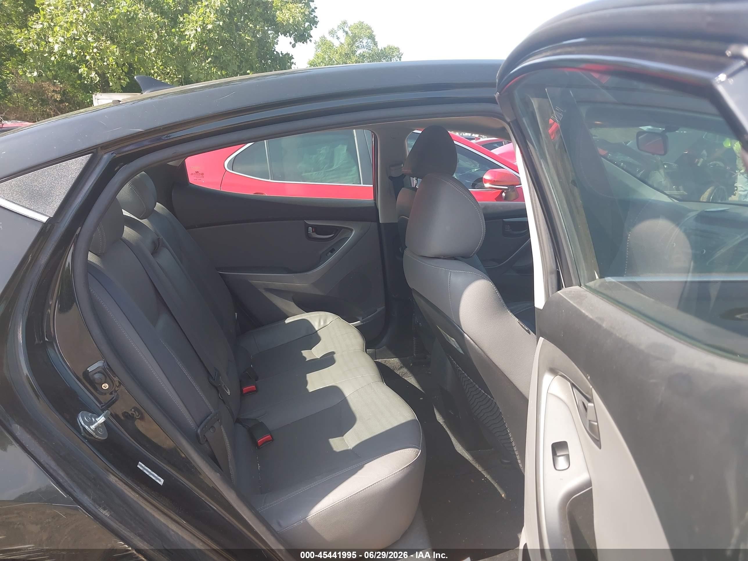 2014 Hyundai Elantra Sport Black vin: KMHDH4AH8EU077376