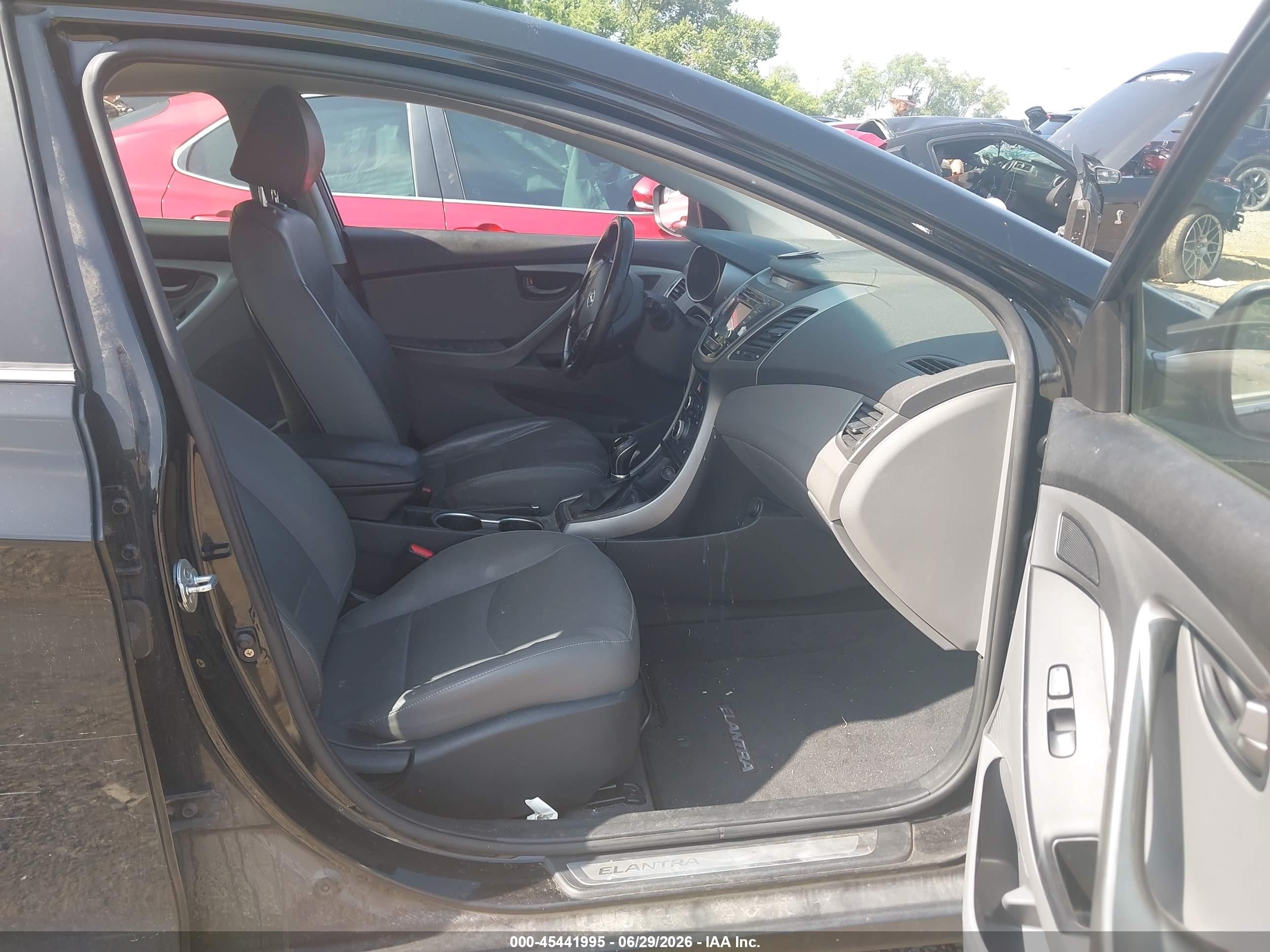 2014 Hyundai Elantra Sport Black vin: KMHDH4AH8EU077376