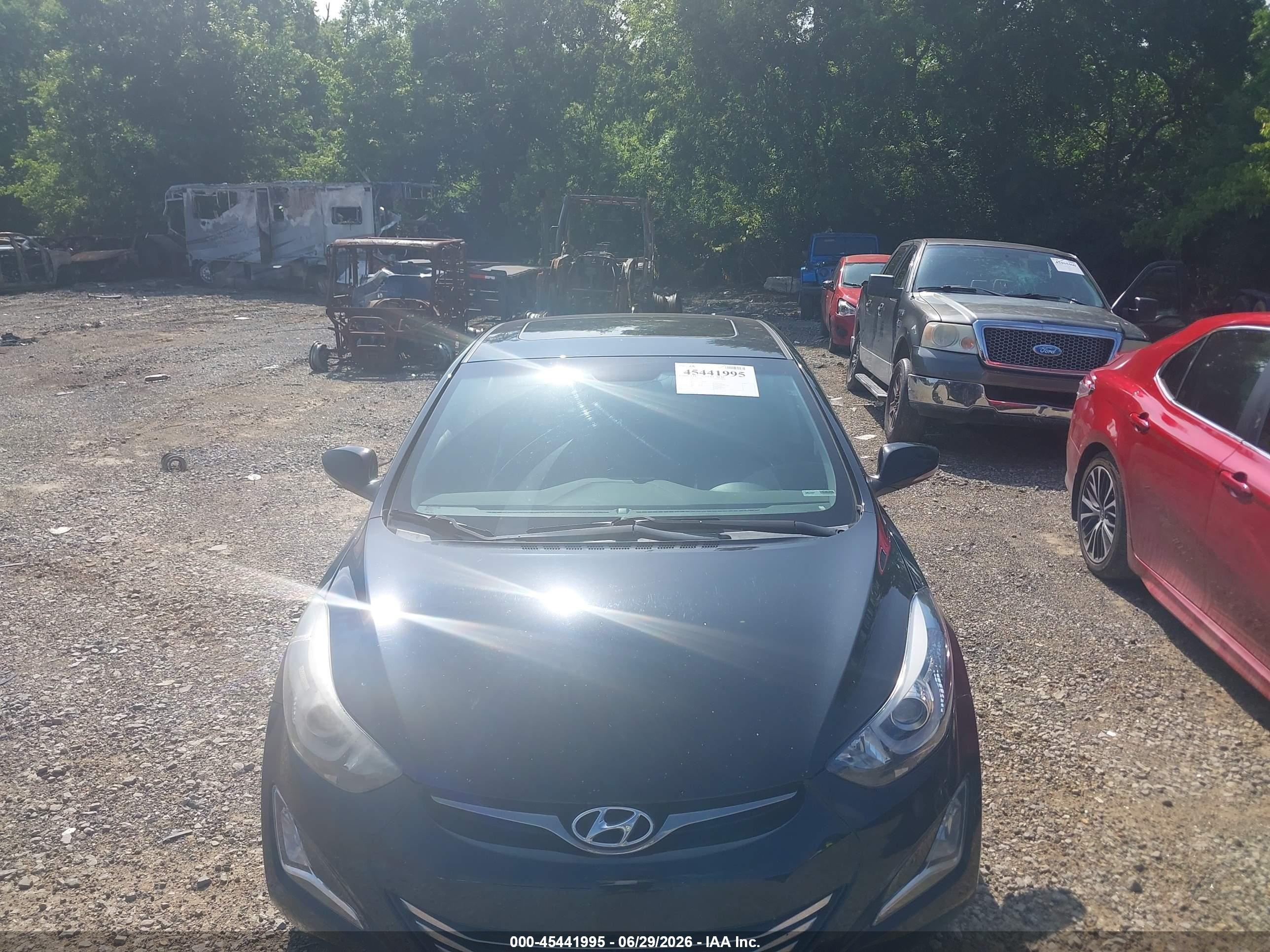 2014 Hyundai Elantra Sport Black vin: KMHDH4AH8EU077376