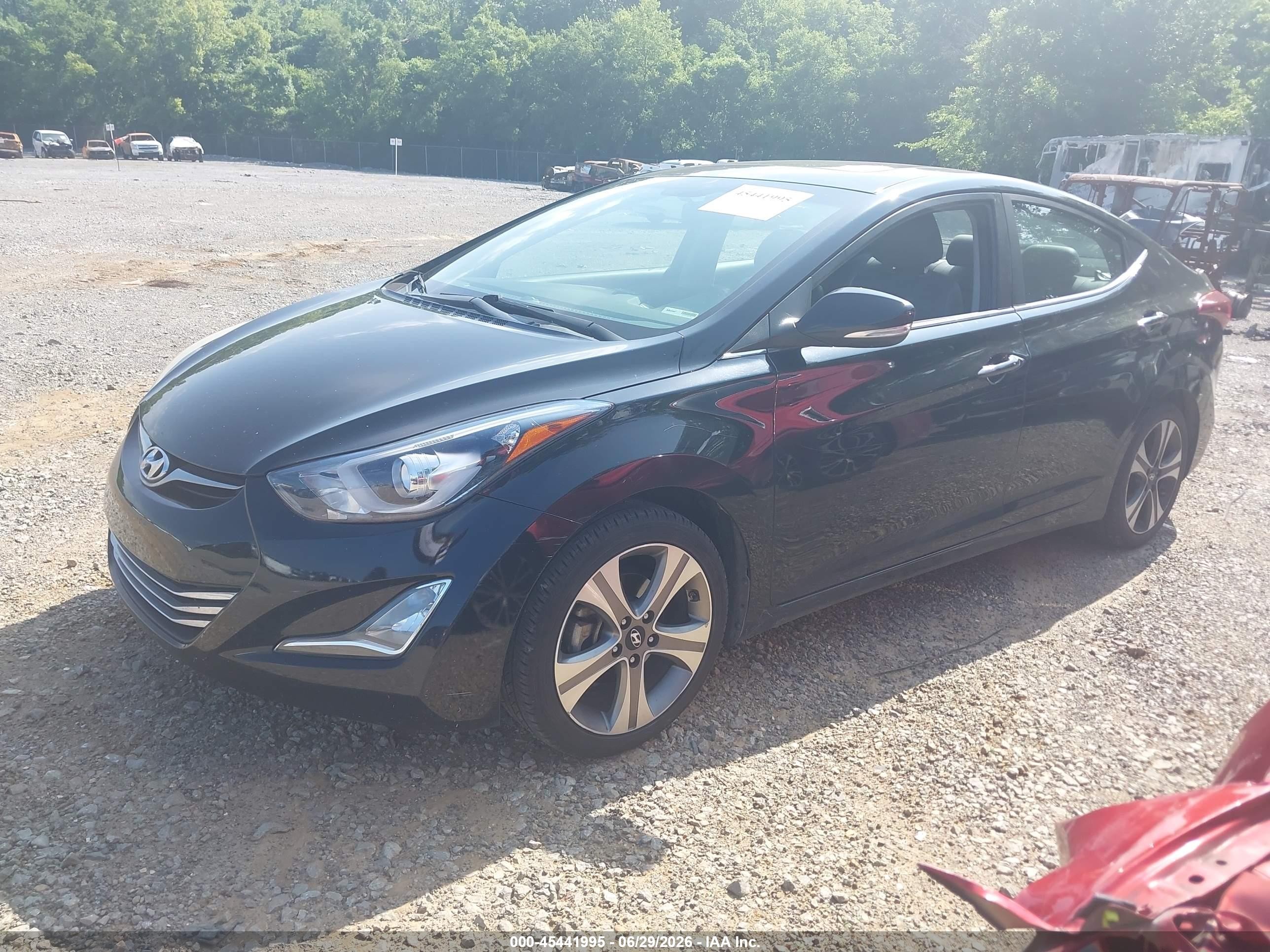 2014 Hyundai Elantra Sport Black vin: KMHDH4AH8EU077376