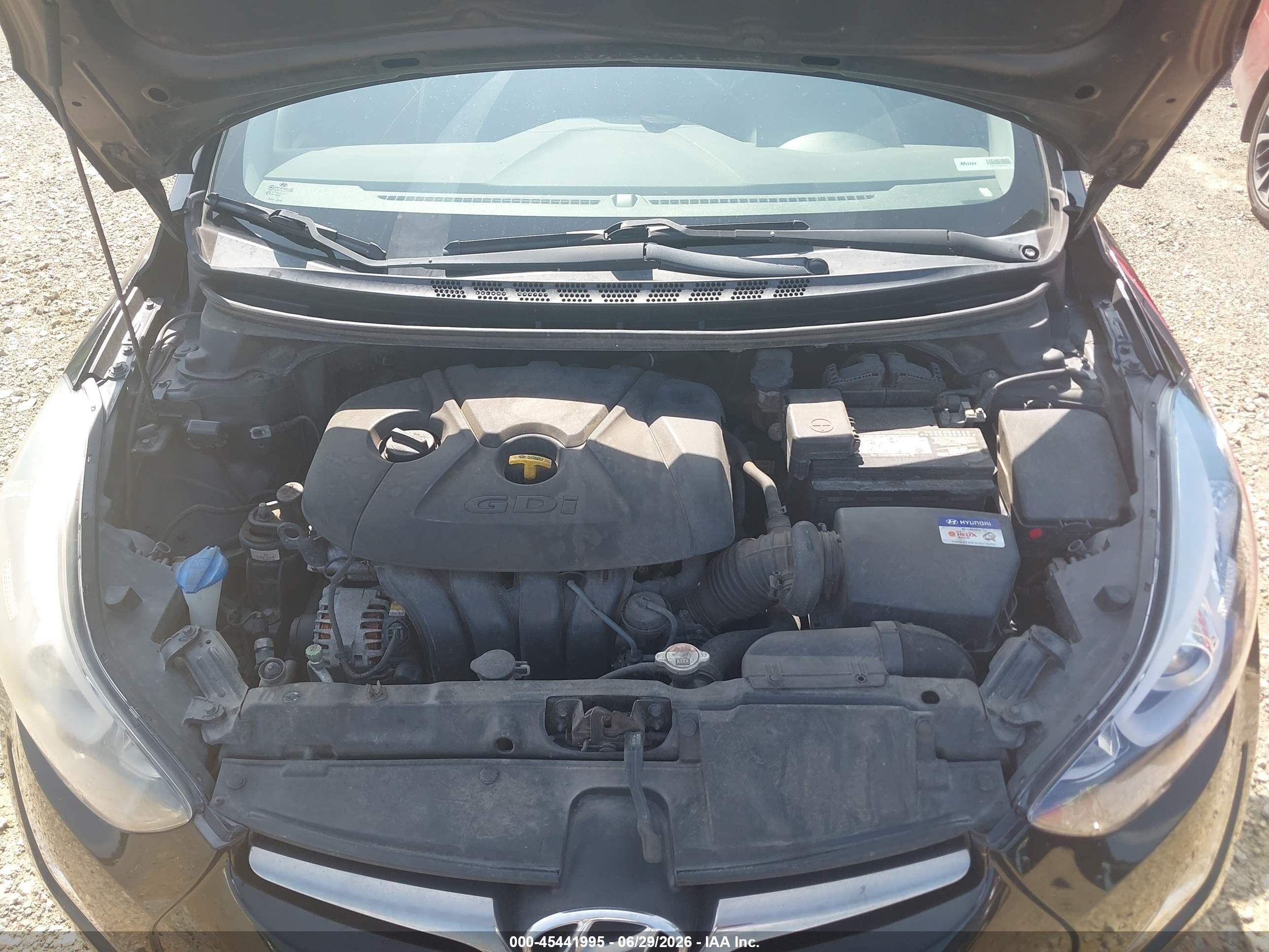 2014 Hyundai Elantra Sport Black vin: KMHDH4AH8EU077376
