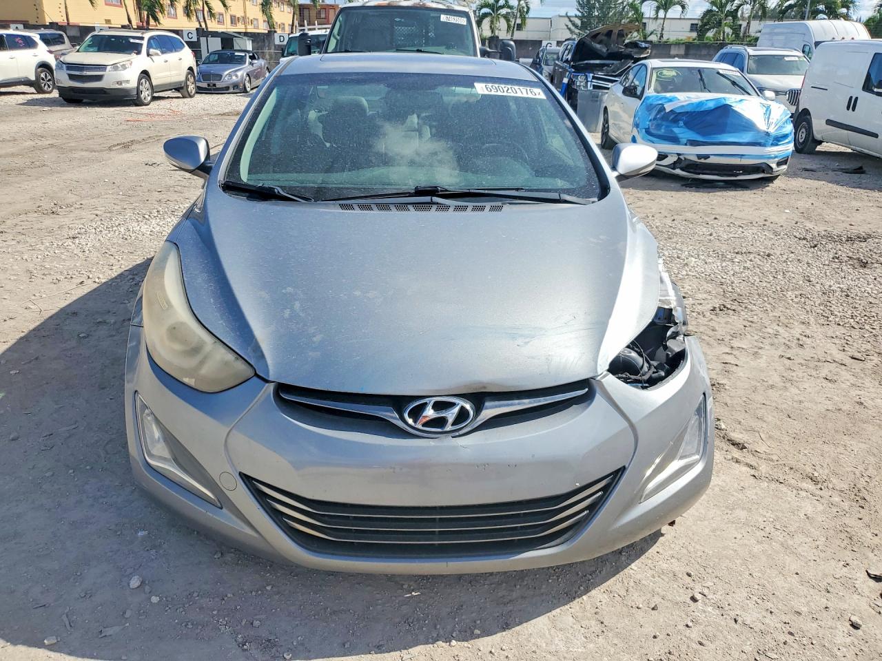 2015 Hyundai Elantra Sport Gray vin: KMHDH4AH8FU322615