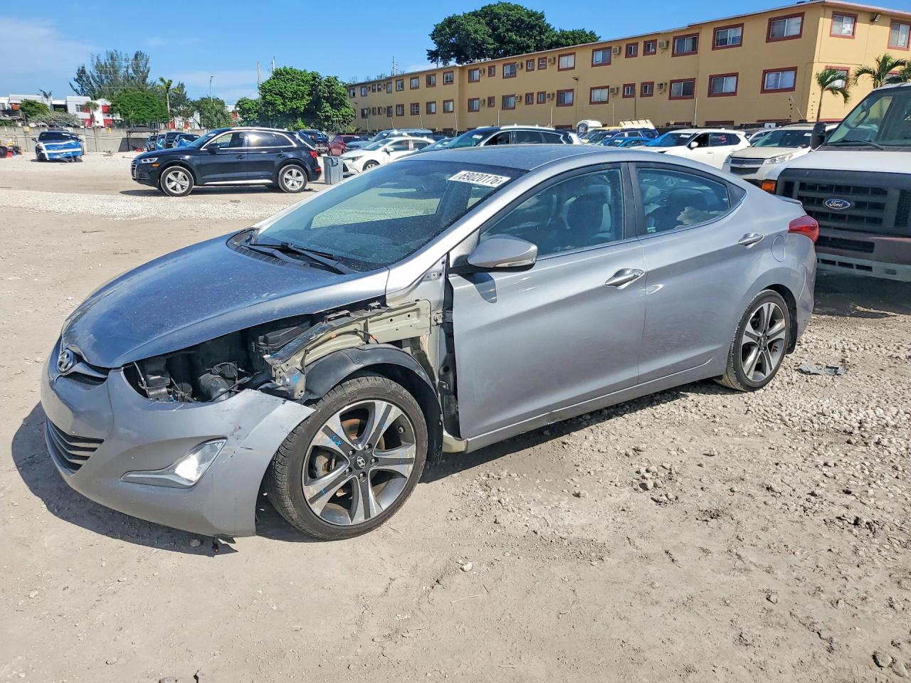 2015 Hyundai Elantra Sport Серый vin: KMHDH4AH8FU322615