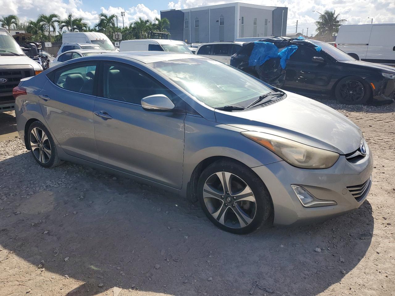 2015 Hyundai Elantra Sport Gray vin: KMHDH4AH8FU322615