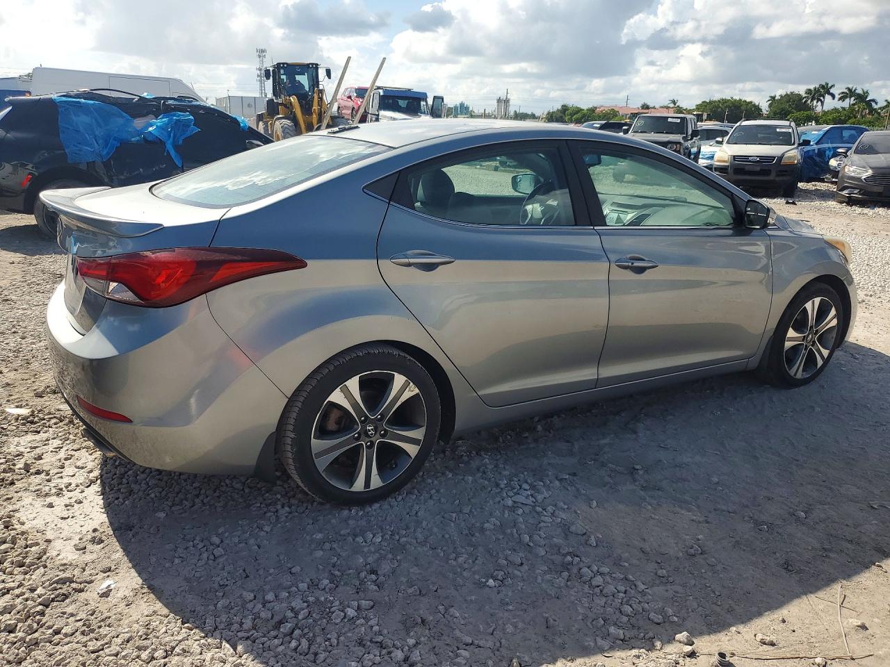 2015 Hyundai Elantra Sport Gray vin: KMHDH4AH8FU322615