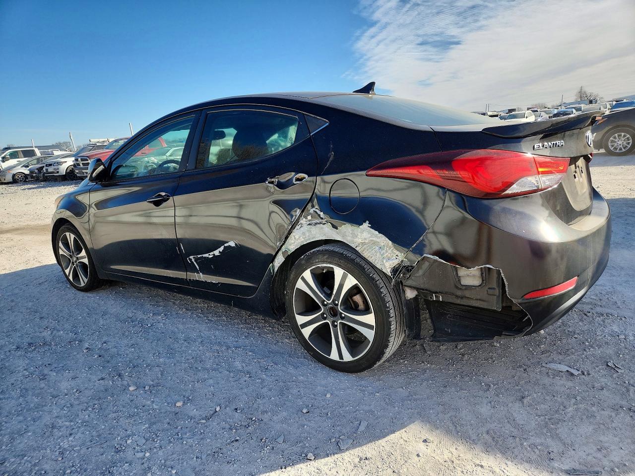 2015 Hyundai Elantra Se Black vin: KMHDH4AH8FU342654