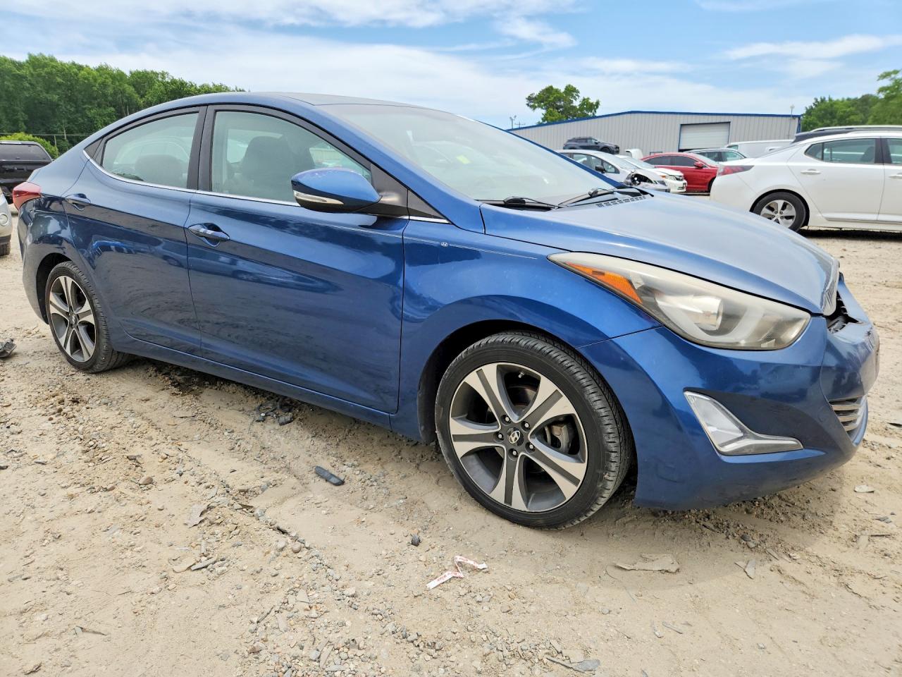 2014 Hyundai Elantra Sport Blue vin: KMHDH4AH9EU148228