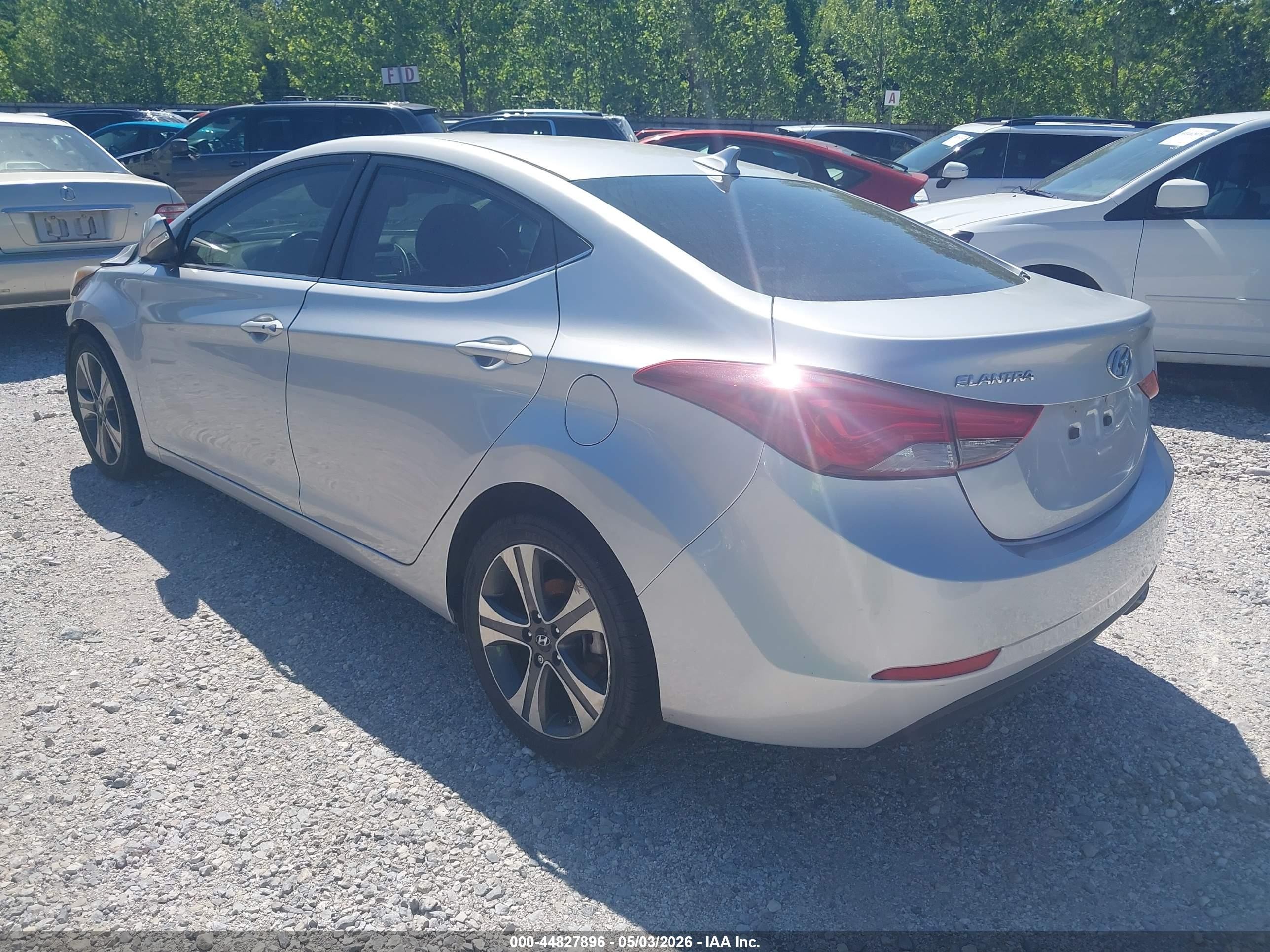 2014 Hyundai Elantra Sport Silver vin: KMHDH4AH9EU150464