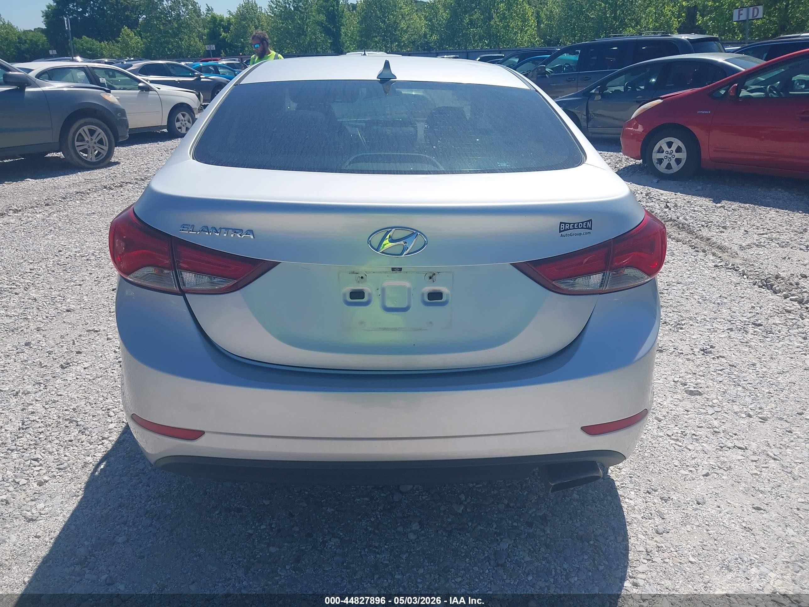 2014 Hyundai Elantra Sport Silver vin: KMHDH4AH9EU150464