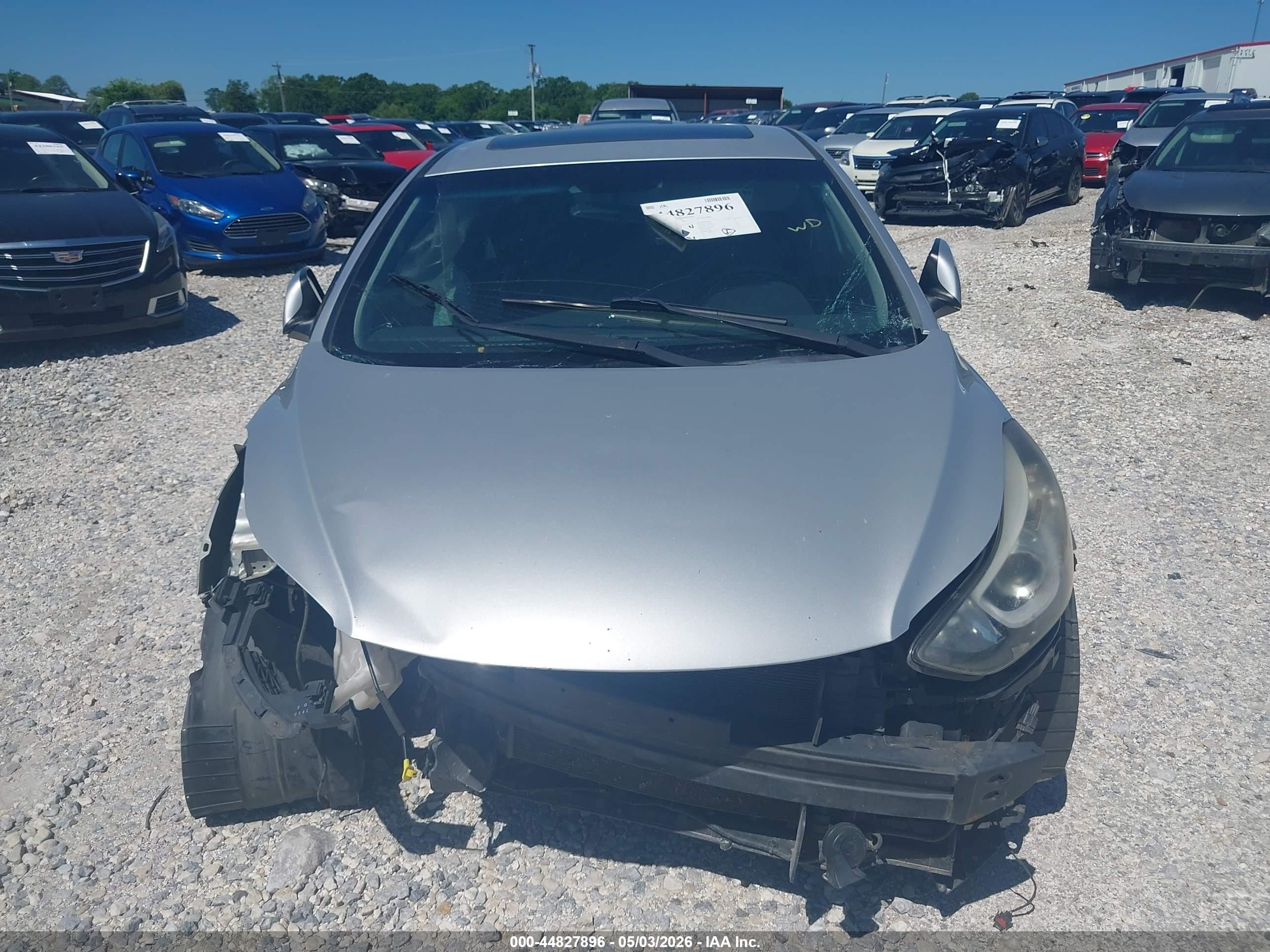2014 Hyundai Elantra Sport Silver vin: KMHDH4AH9EU150464