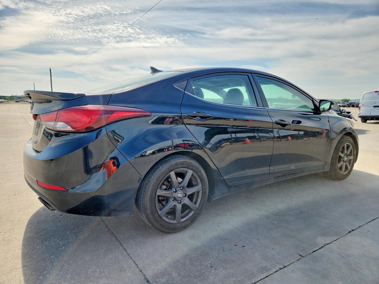 2015 Hyundai Elantra Sport Черный vin: KMHDH4AH9FU228940