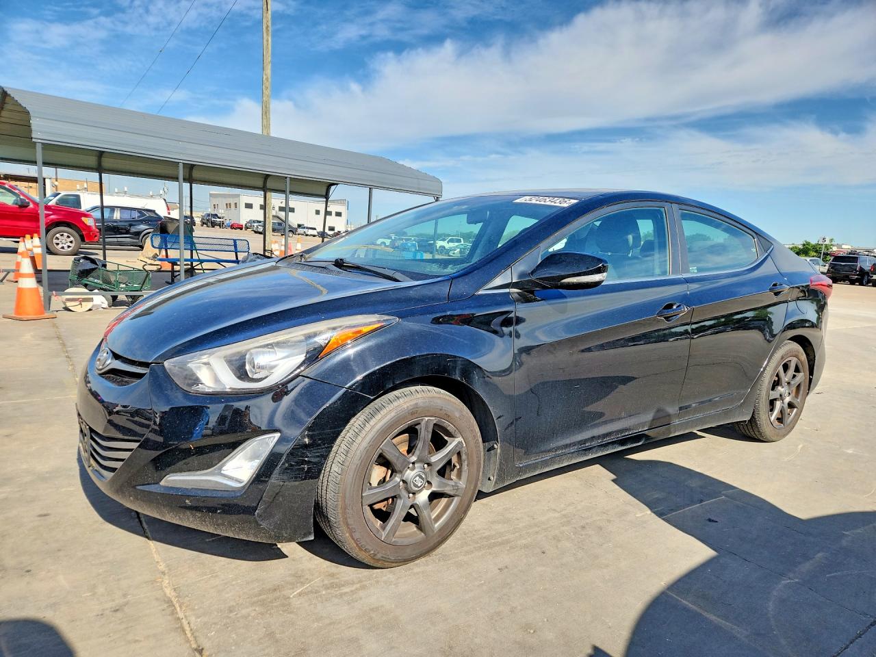 2015 Hyundai Elantra Sport Black vin: KMHDH4AH9FU228940