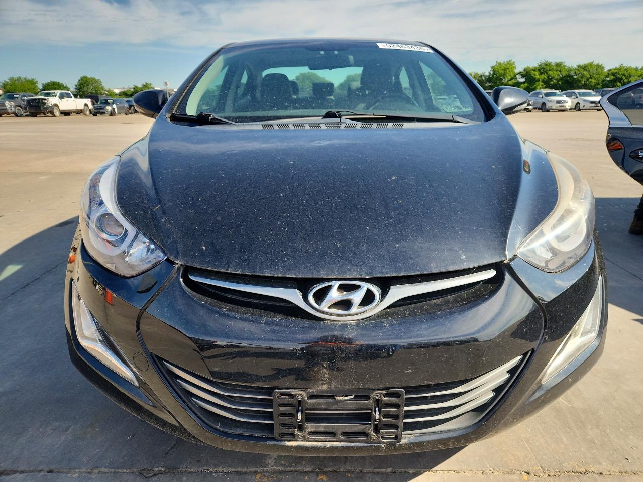 2015 Hyundai Elantra Sport Черный vin: KMHDH4AH9FU228940