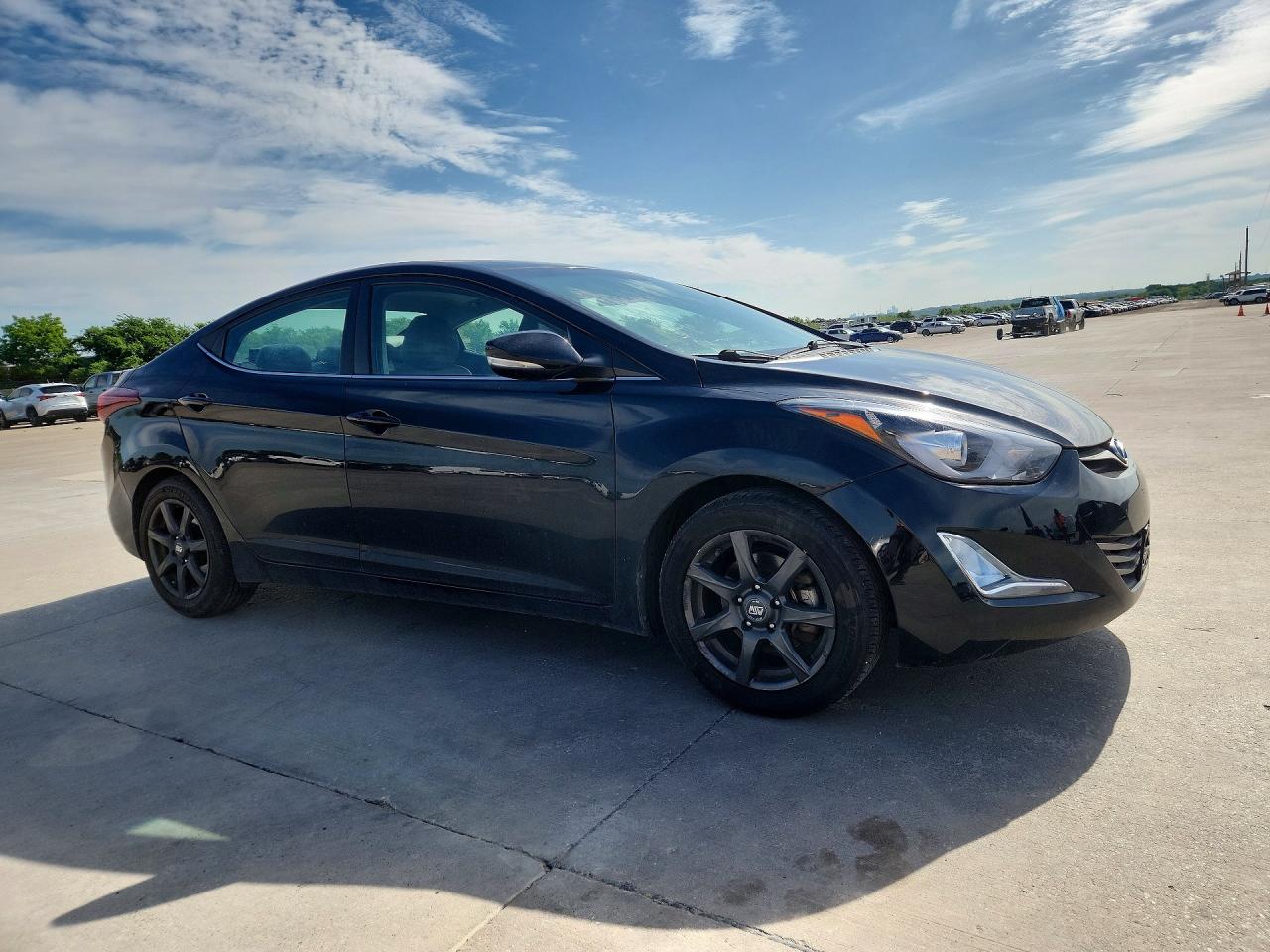 2015 Hyundai Elantra Sport Черный vin: KMHDH4AH9FU228940